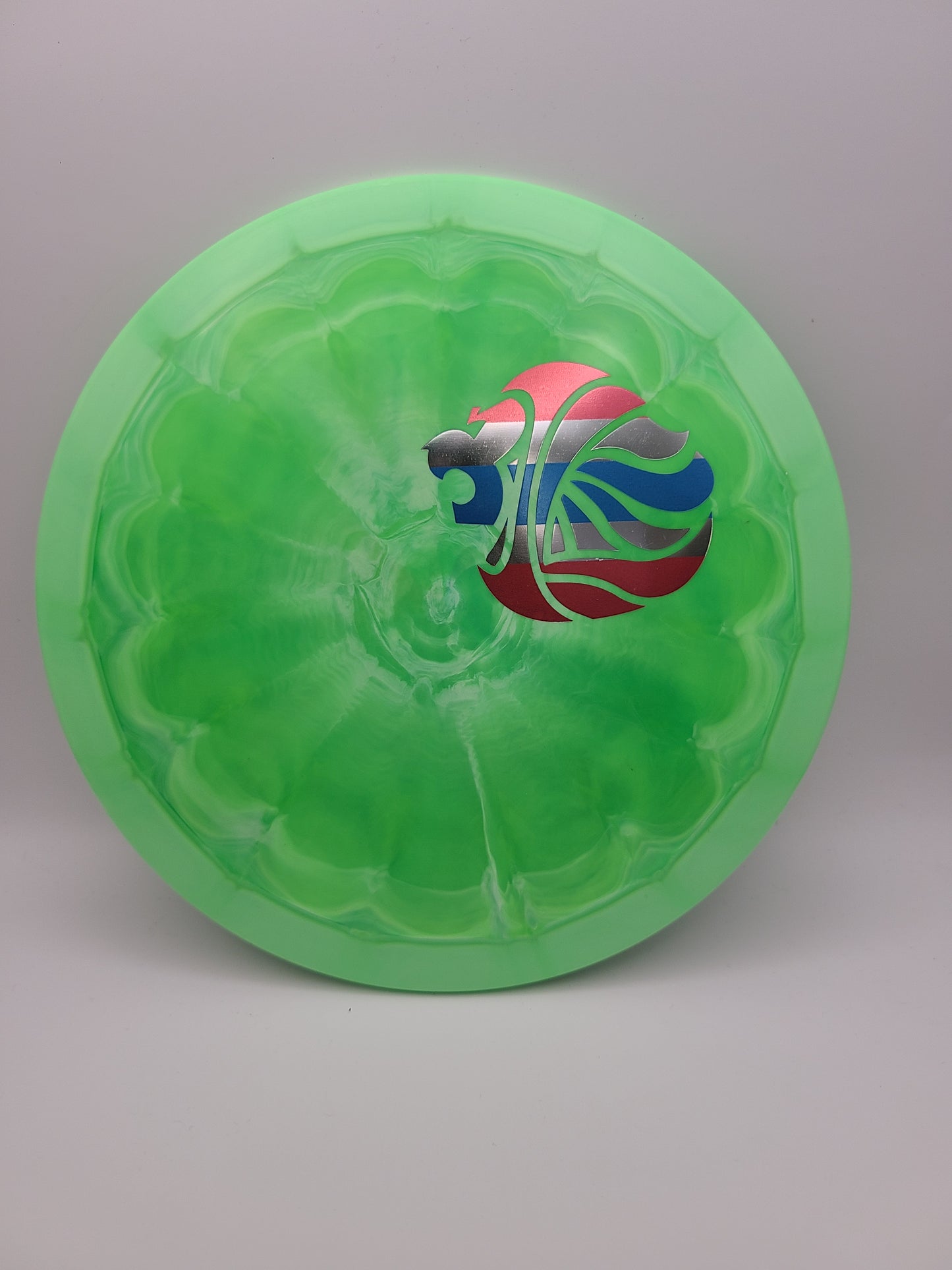 Discraft Swirly ESP Raptor Aaron Gossage 2023 Tour Series Iron Lion Custom Stamp