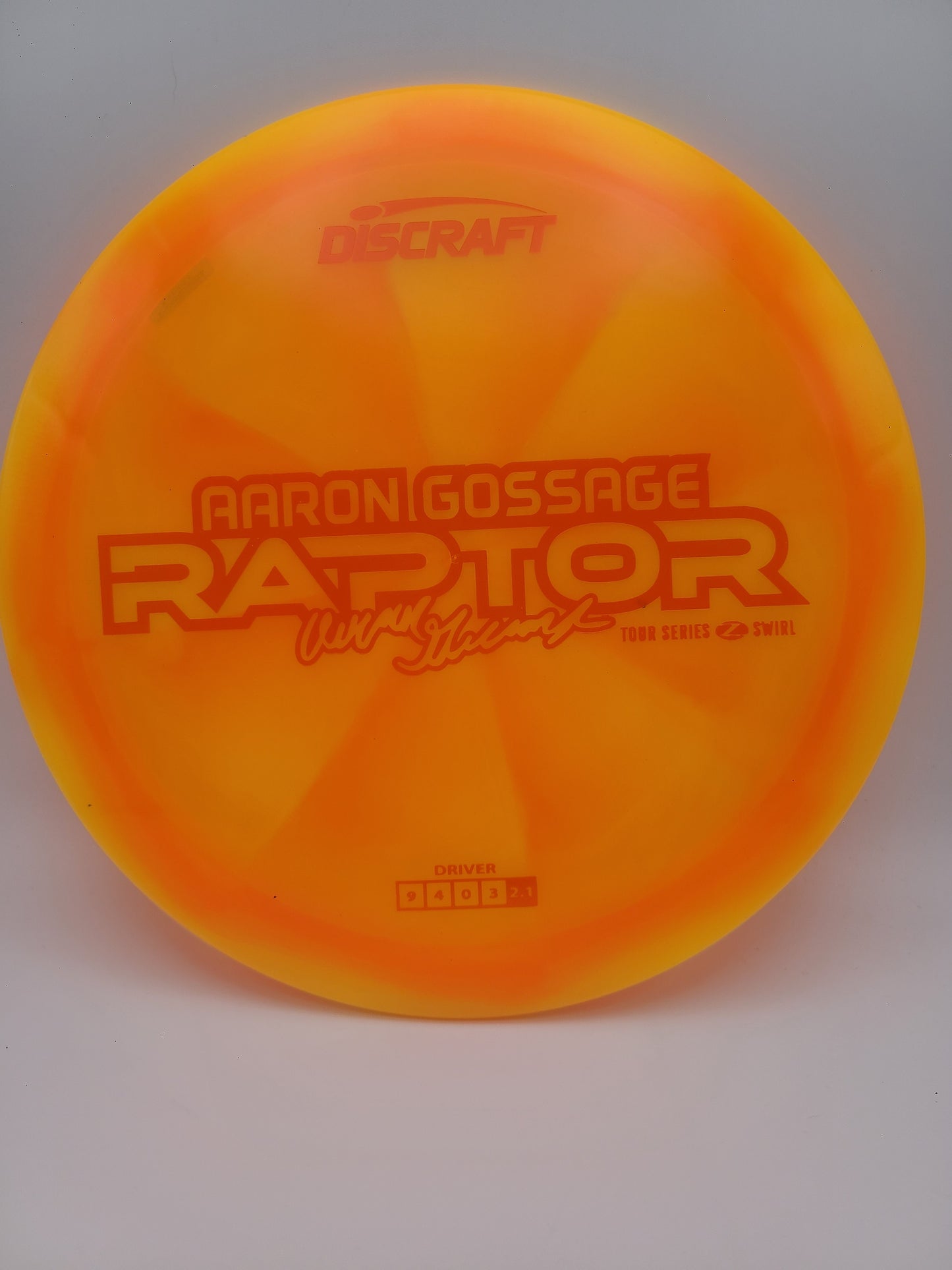 Discraft Z Swirl Raptor Aaron Gossage 2025 Tour Series