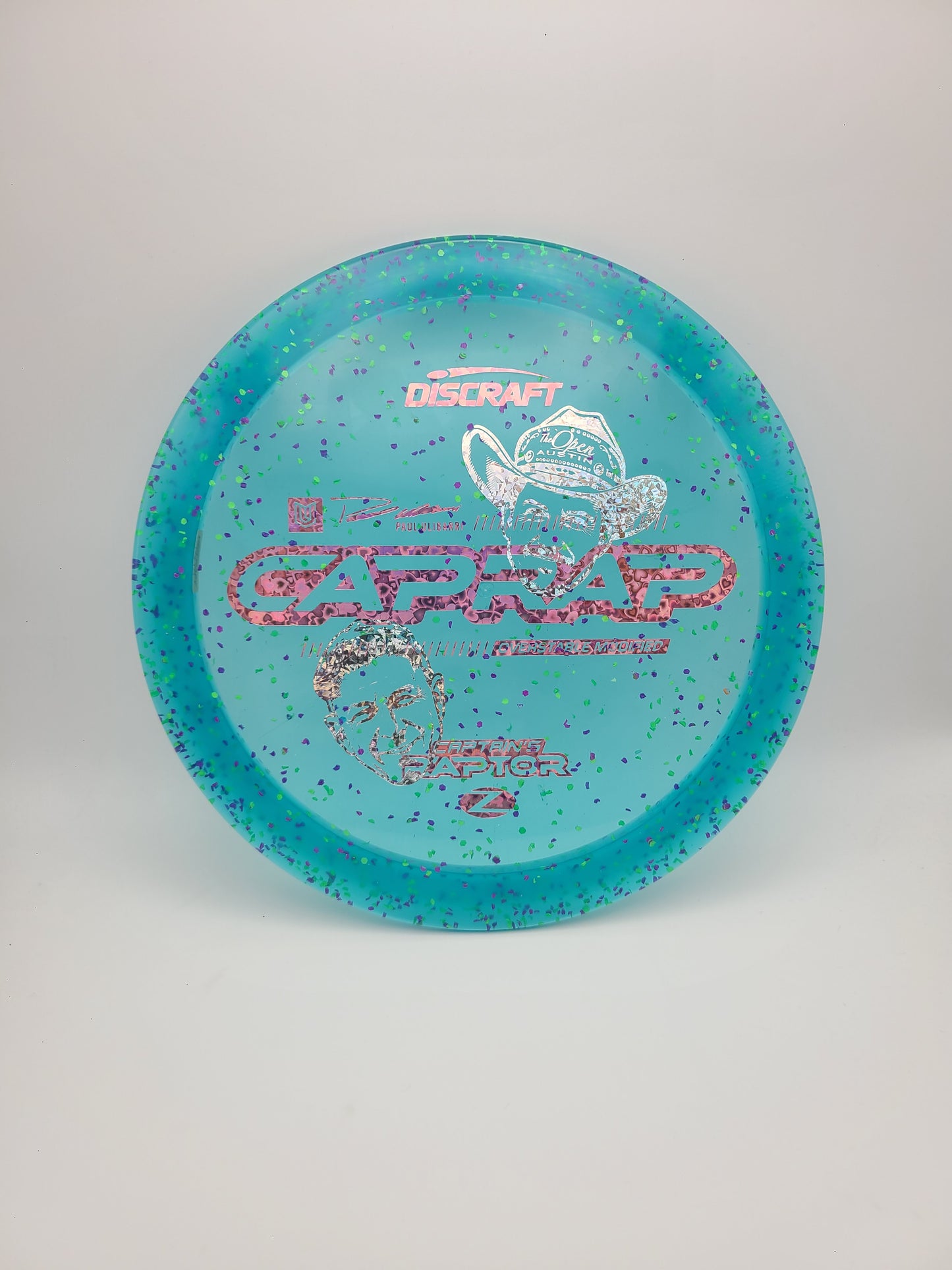 Discraft Z Confetti Captains Raptor Collab - Paul Ulibarri / Brad Hammock