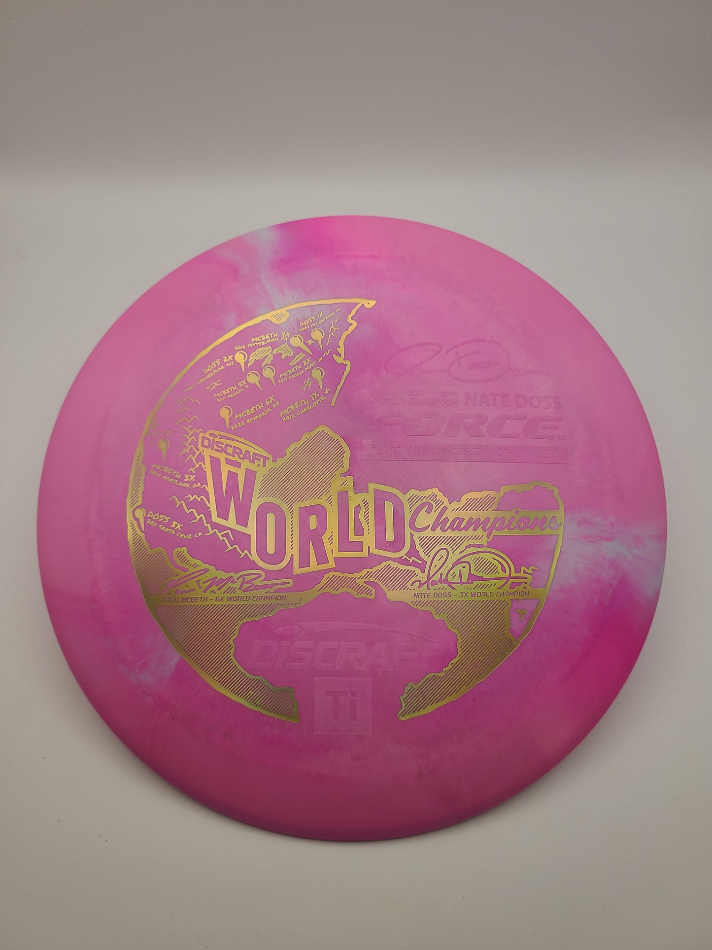 Discraft Titanium Force Nate Doss Paul McBeth Collab