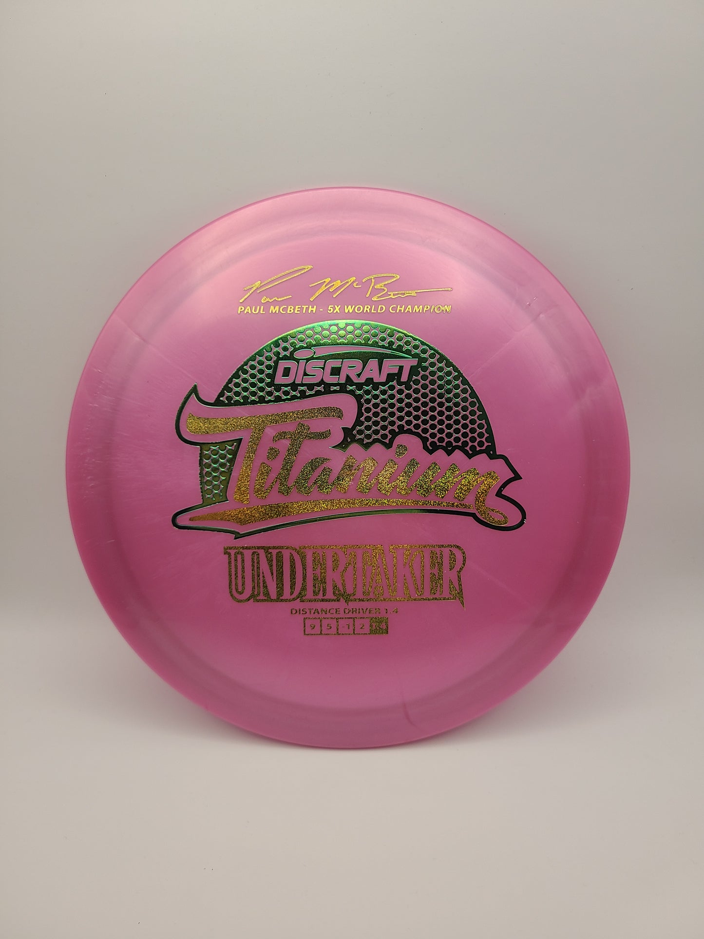 Discraft Titanium Undertaker 5x Paul McBeth Stock Stamp