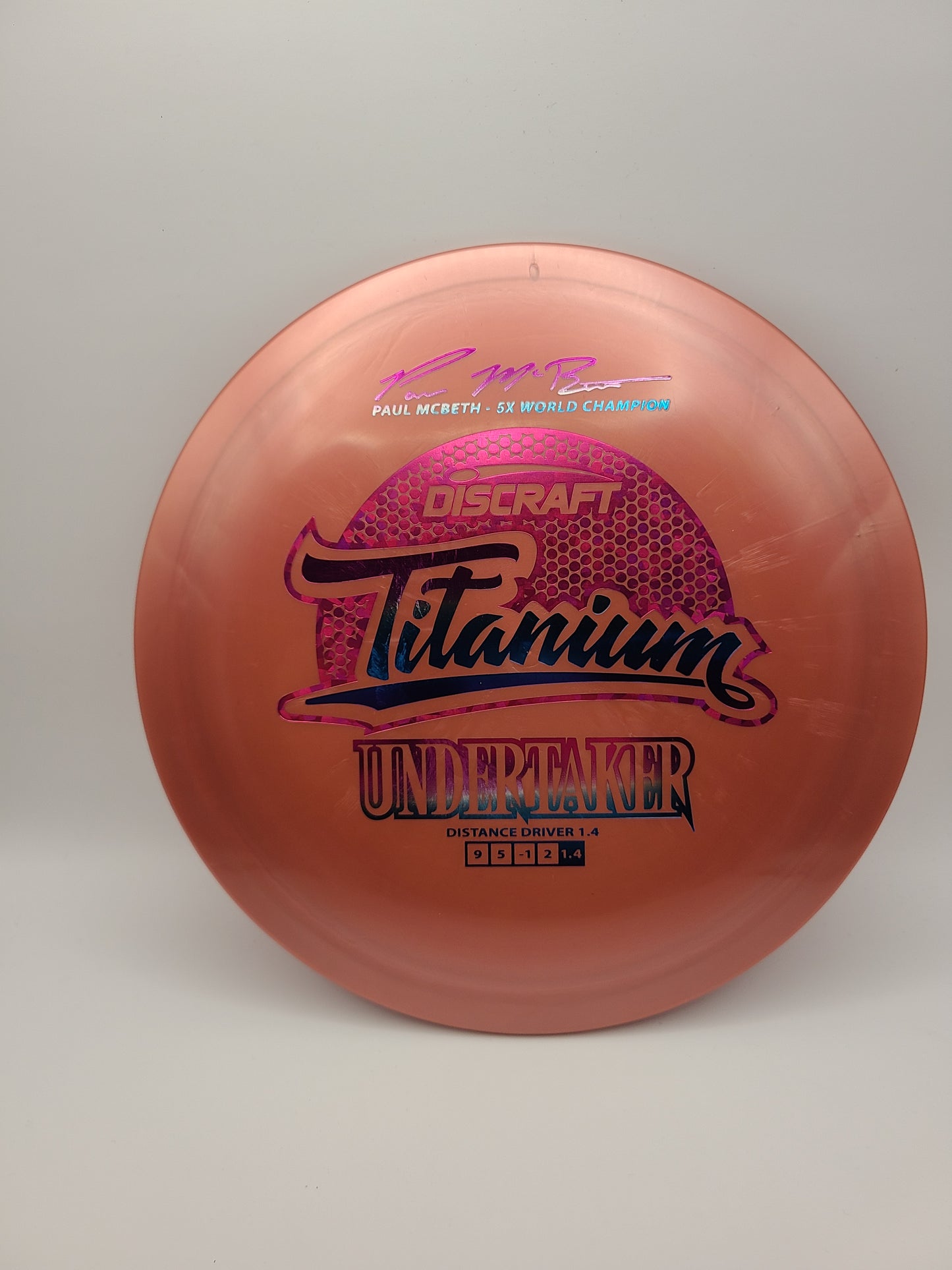 Discraft Titanium Undertaker 5x Paul McBeth Stock Stamp