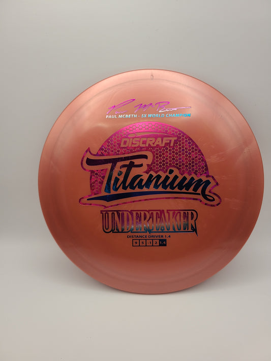 Discraft Titanium Undertaker 5x Paul McBeth Stock Stamp