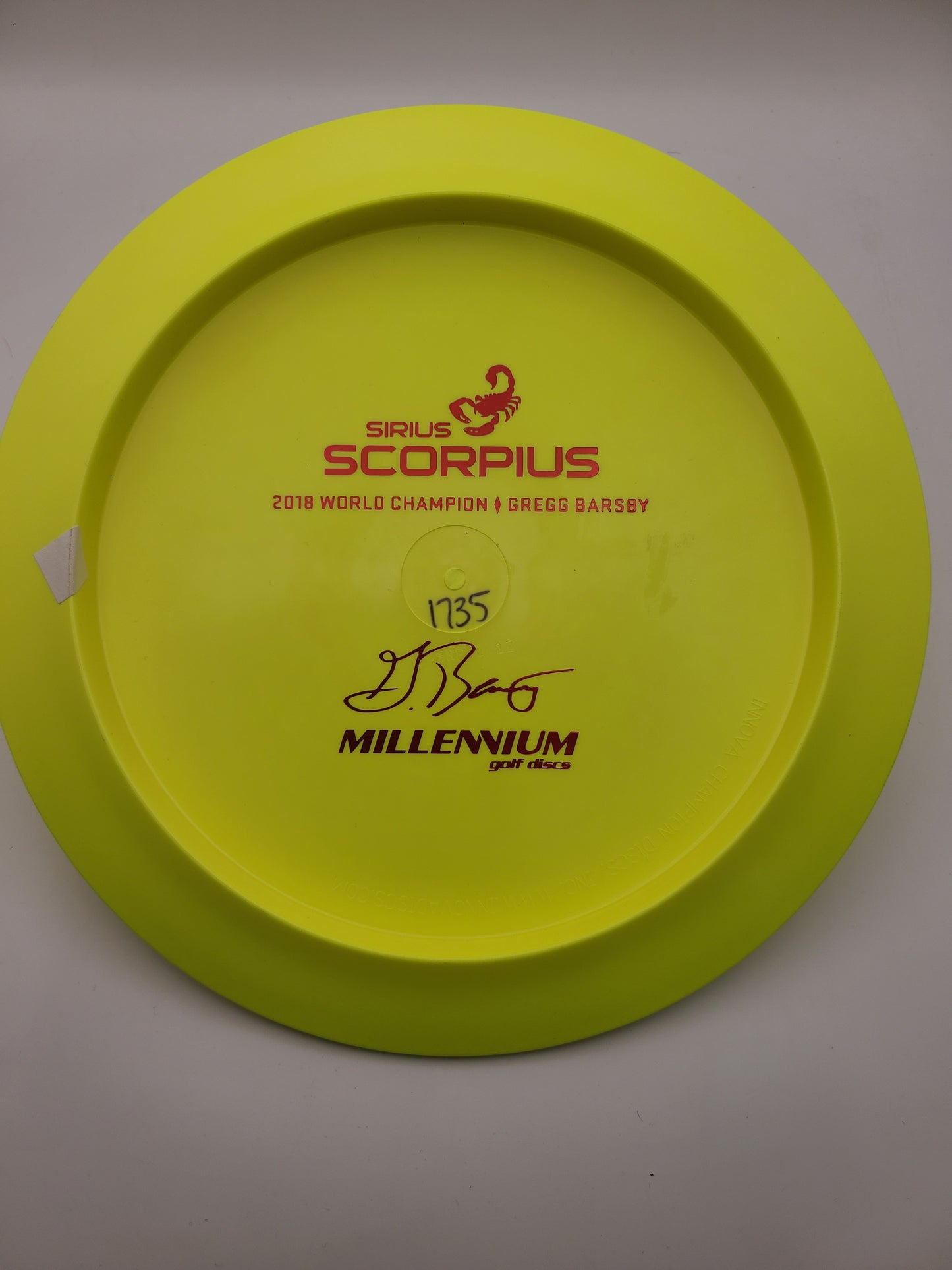 Millennium Sirius Scorpius Gregg Barsby Signature Series 12/5/-1/3 1.12