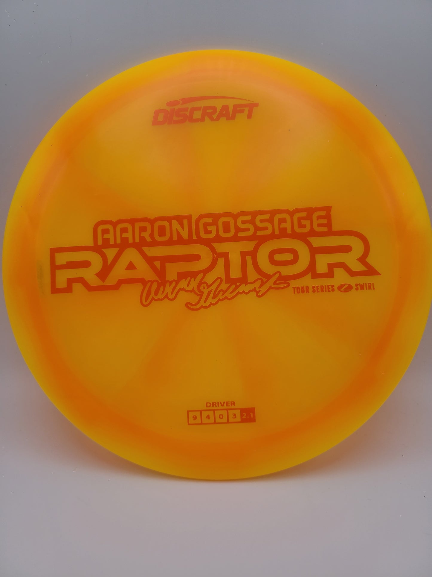 Discraft Z Swirl Raptor Aaron Gossage 2025 Tour Series