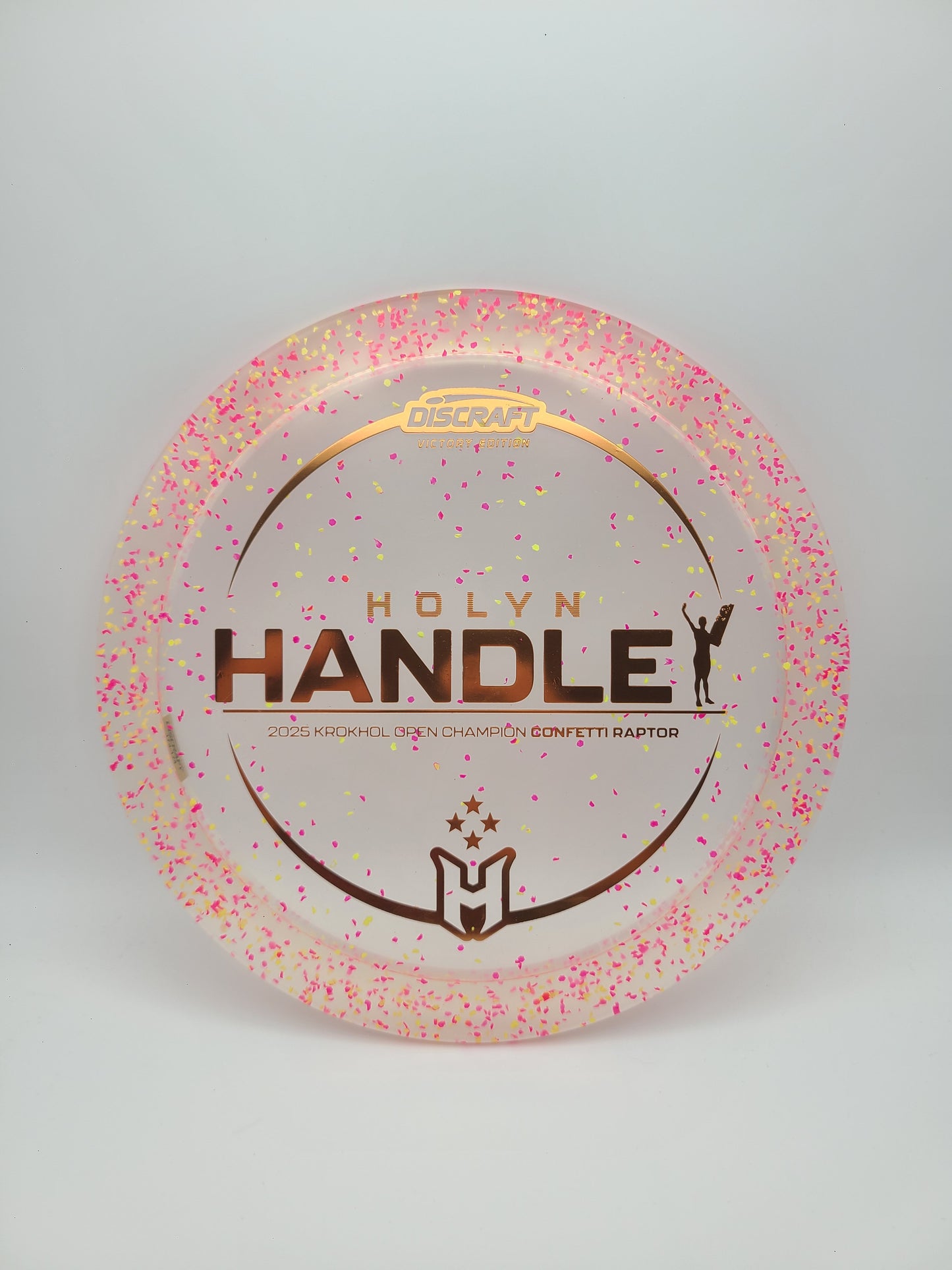 Discraft Victory Edition Confetti Raptor Holyn Handley 2025 Krokhol Open Champion 9/4/0/3