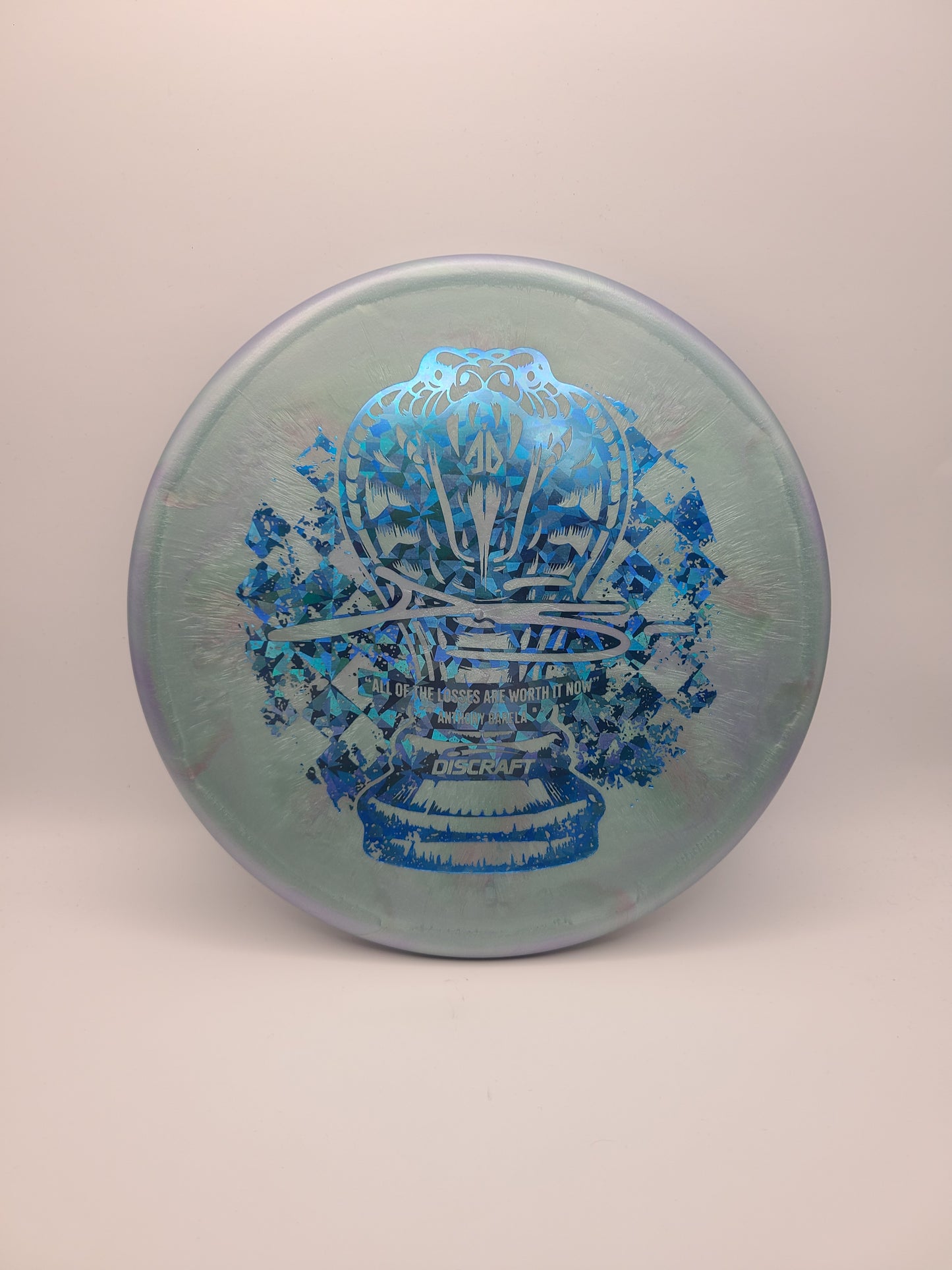 Discraft Titanium Swirl Zone Anthony Barela Checkmate Stamp