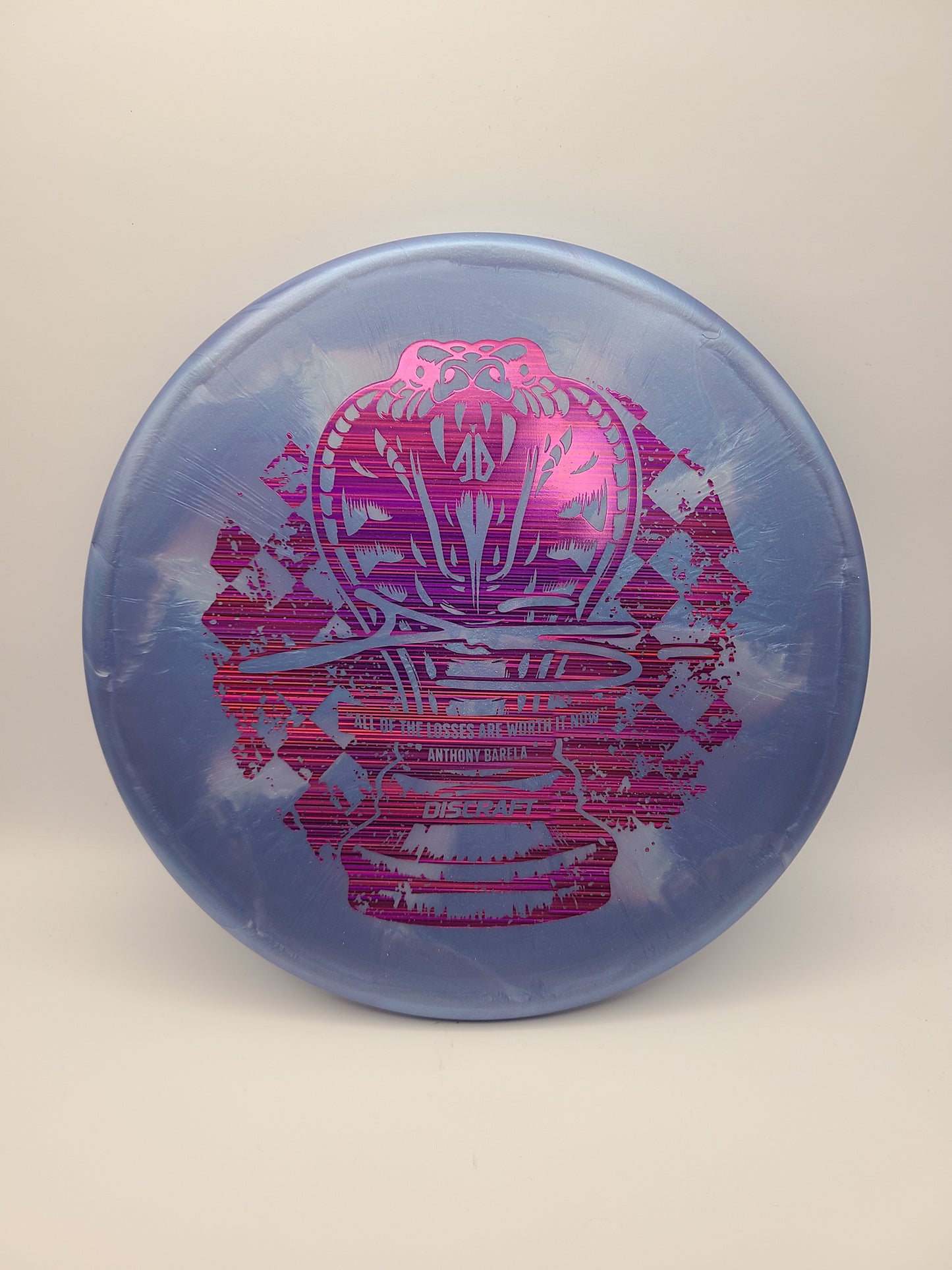 Discraft Titanium Swirl Zone Anthony Barela Checkmate Stamp