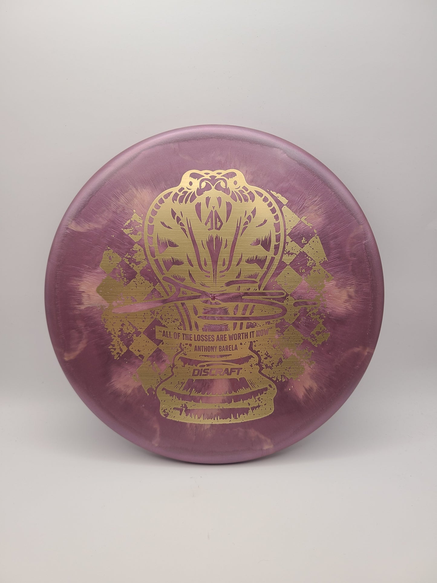 Discraft Titanium Swirl Zone Anthony Barela Checkmate Stamp