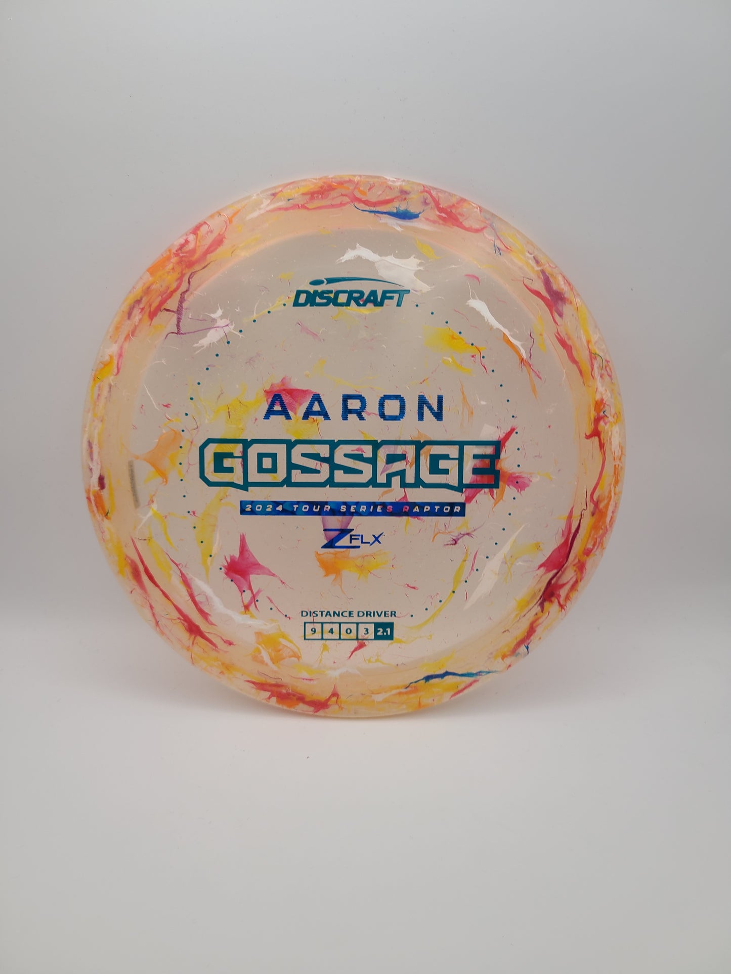 Discraft Jawbreaker Z FLX Raptor 2024 Tour Series Aaron Gossage