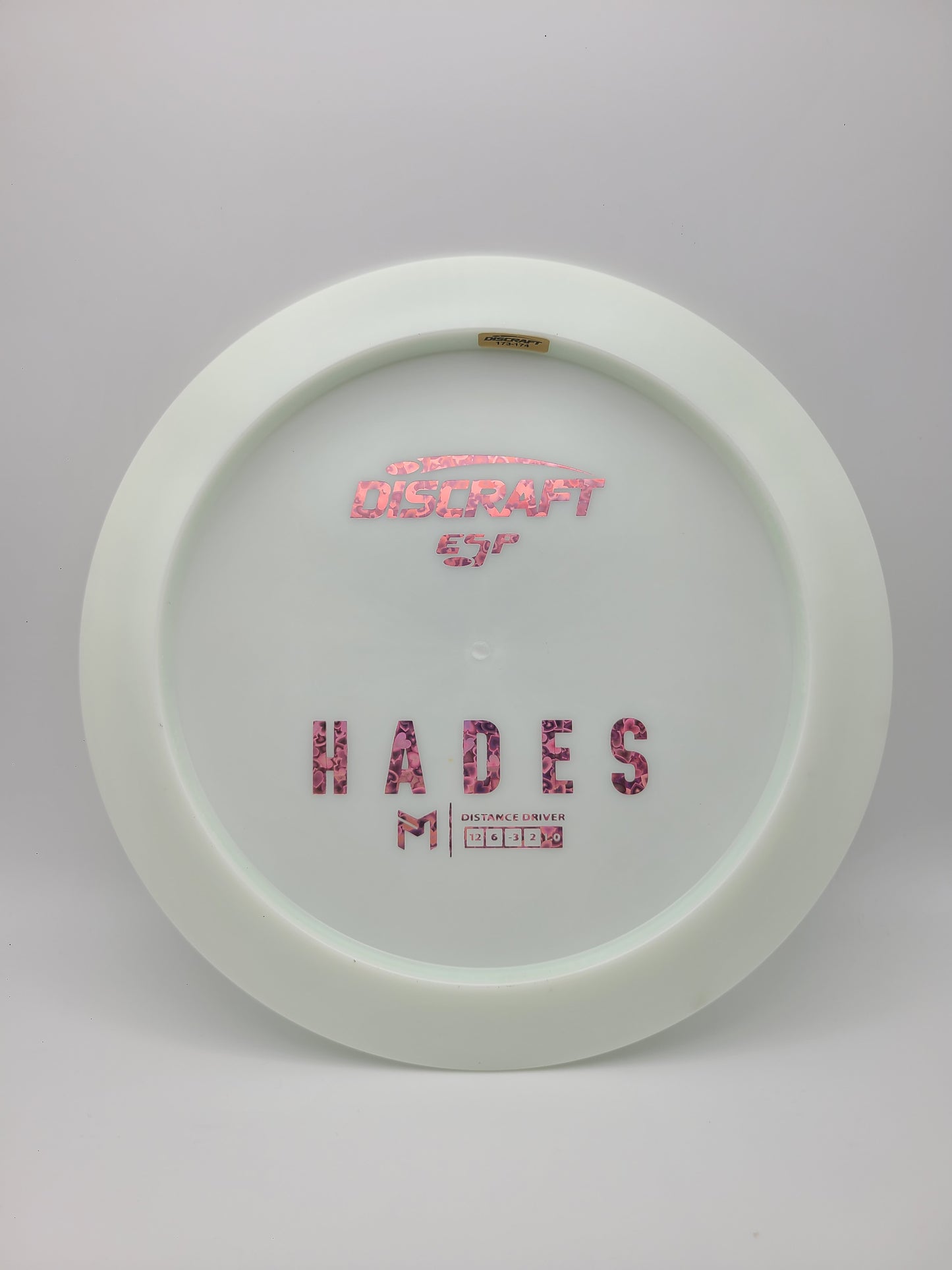 Discraft ESP Hades Paul McBeth White Bottom Stamp 12/6/-3/2