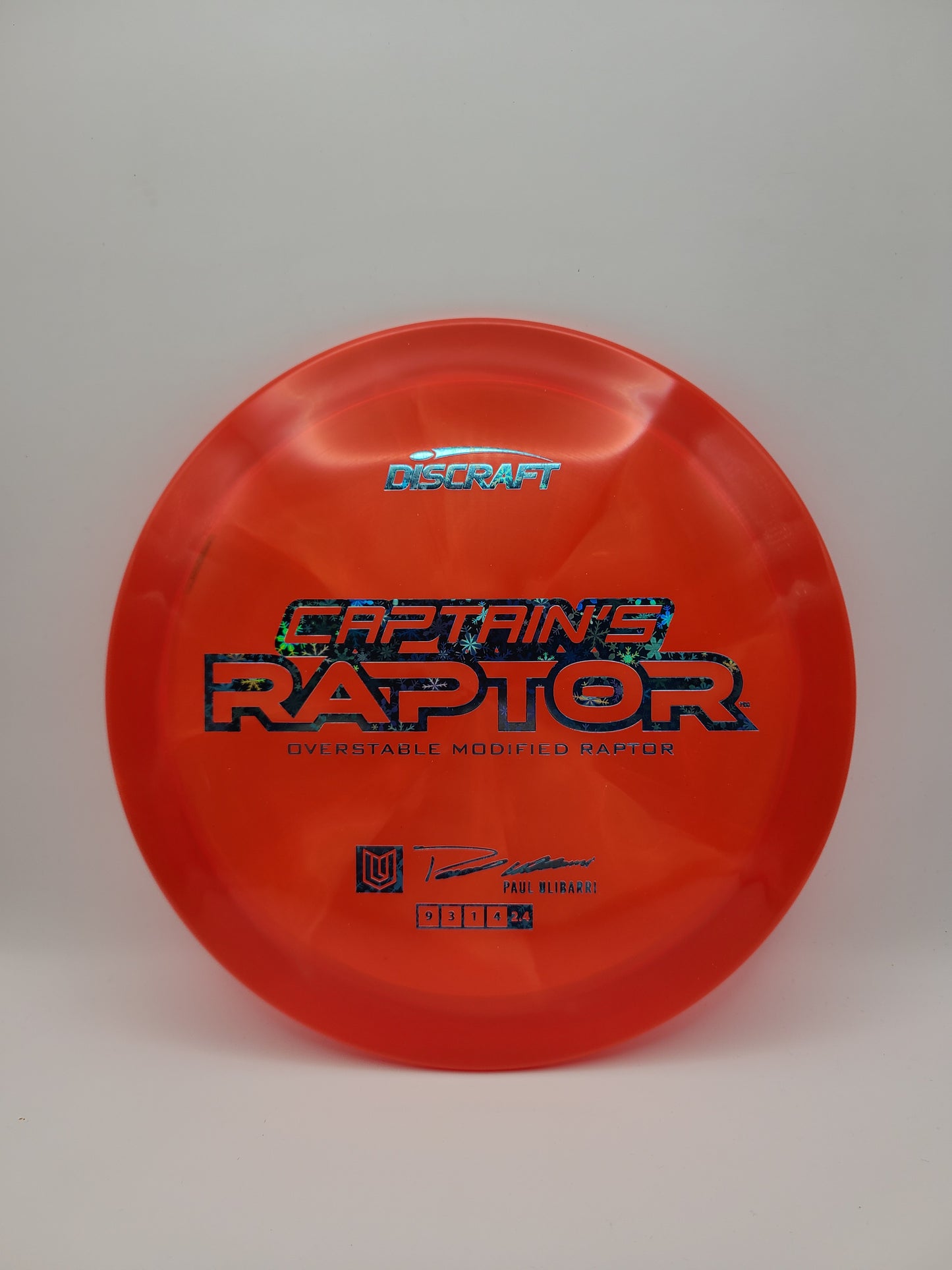 Discraft Captains Raptor 2025 Paul Ulibarri 9/3/1/4