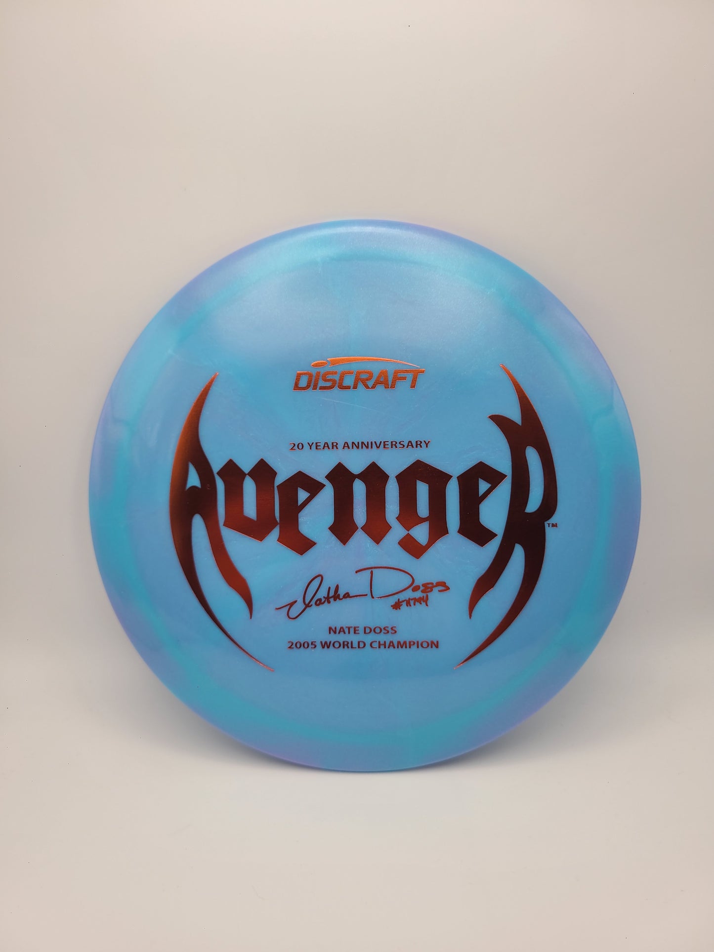 Discraft Z Swirl Avenger Nate Doss 20 yr Anniversary 10/5/0/3