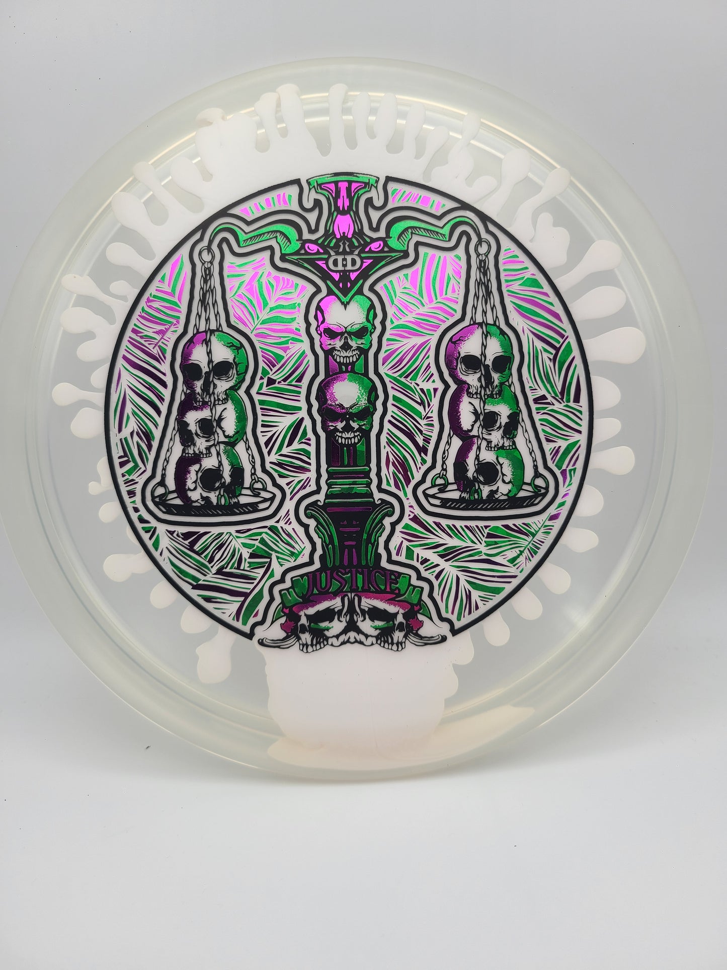 Dynamic Discs Lucid-Ice SplaDDer Justice - Scales of Justice 10 Year Anniversary