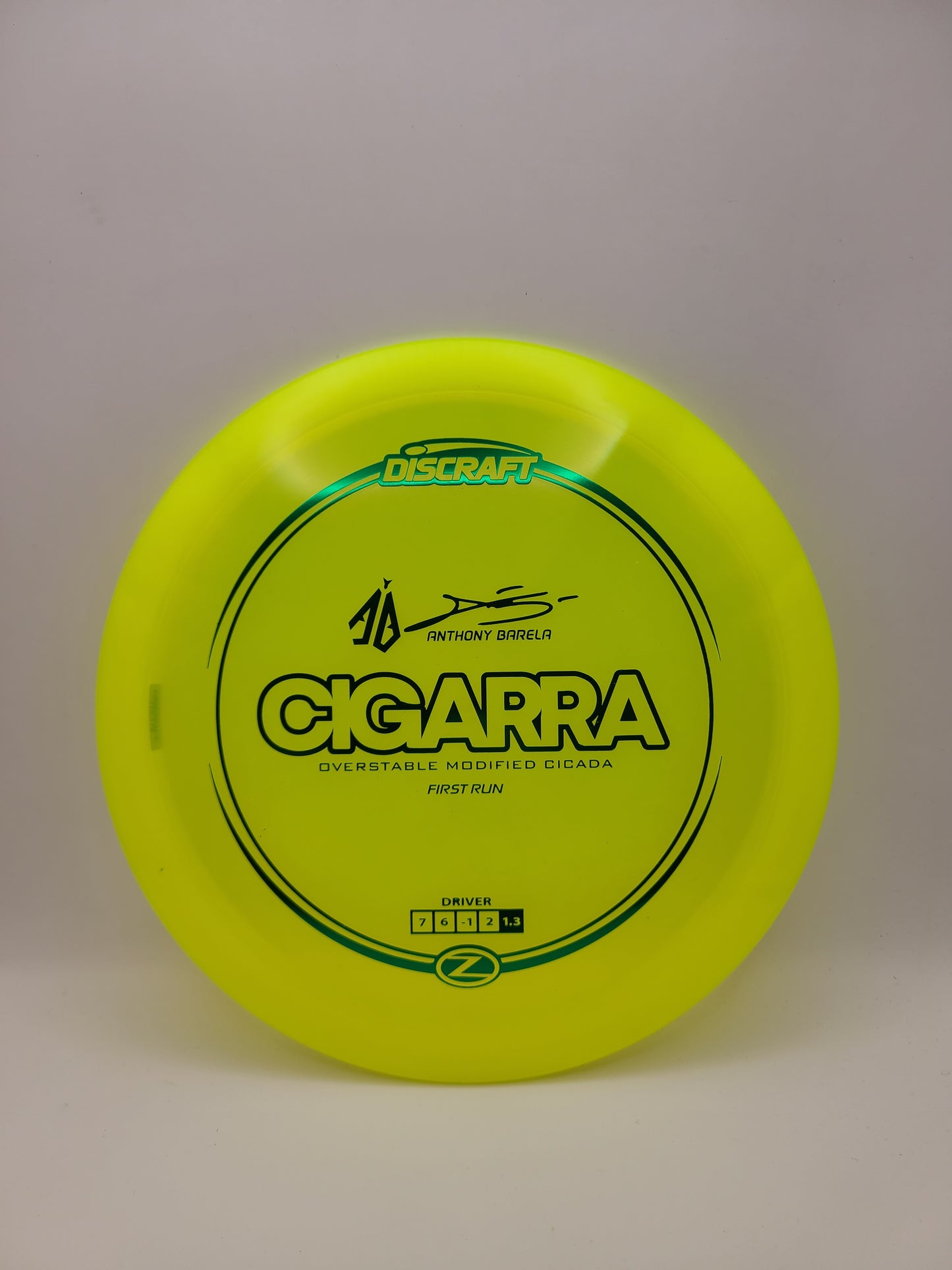 Discraft Z Cigarra First Run 7/6/-1/2 Anthony Barela collab