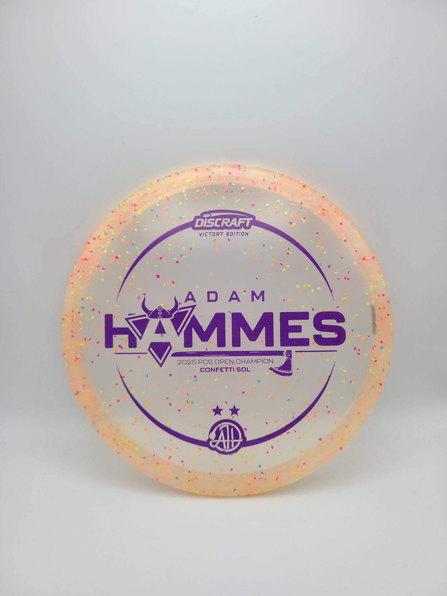 Discraft Victory Edition Confetti Sol - Adam Hammes 2025 PCS Open Champion 4/5/-3/0