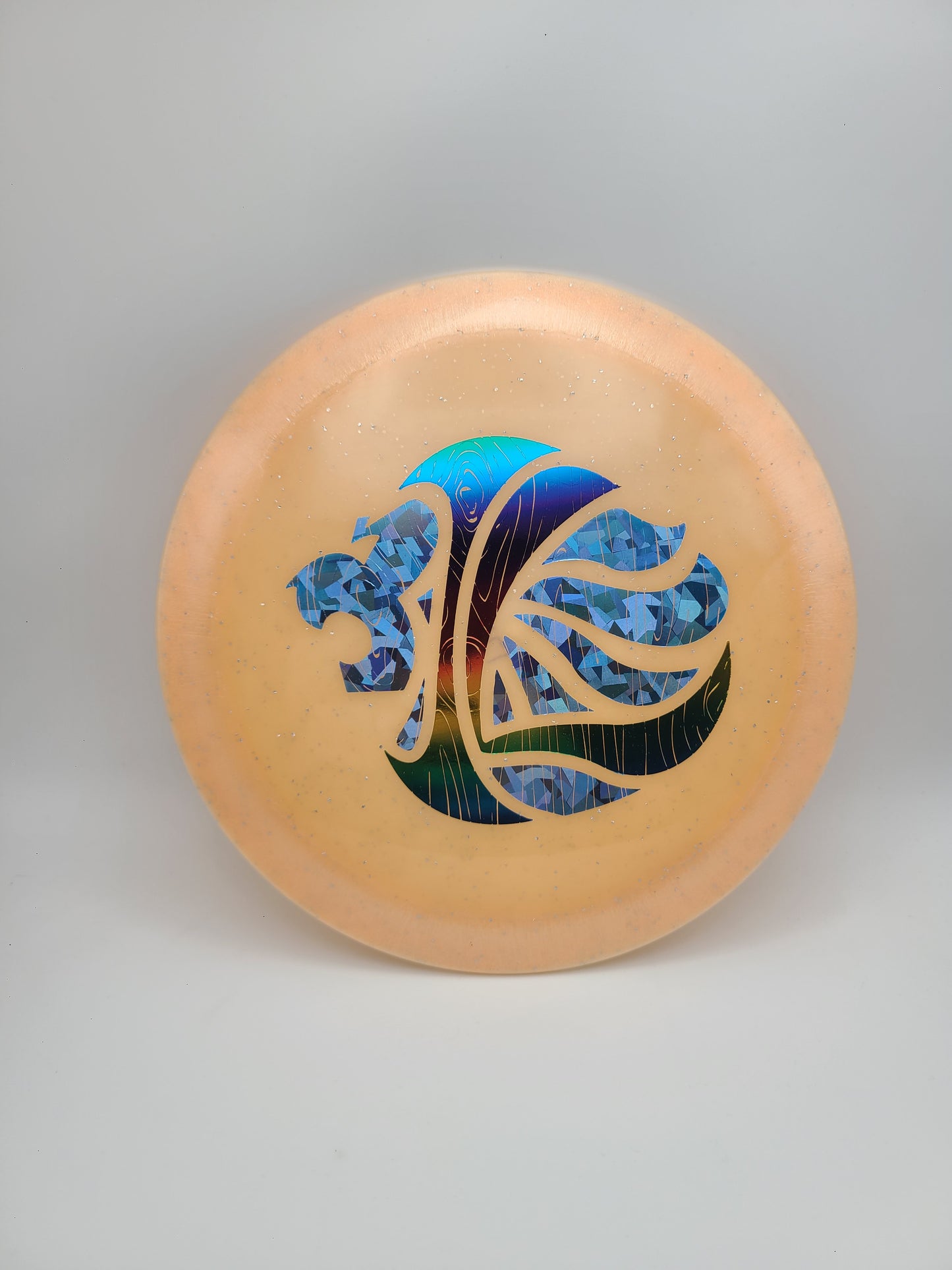 Innova Metal Flake Color Glow Champion Charger - Iron Lion Custom Stamp