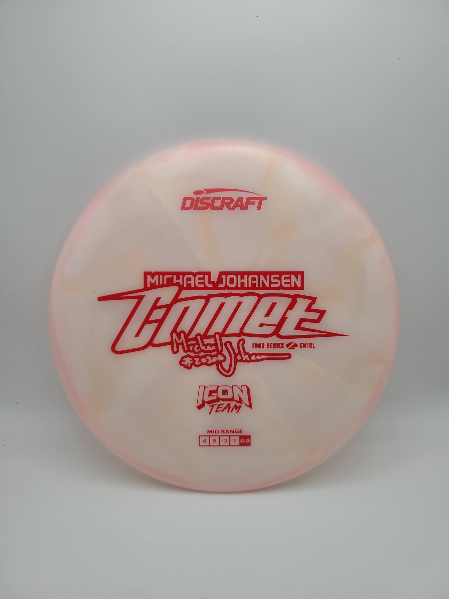 Discraft Tour Series Z Swirl Comet Michael Johansen Icon Team 4/5/-3/1
