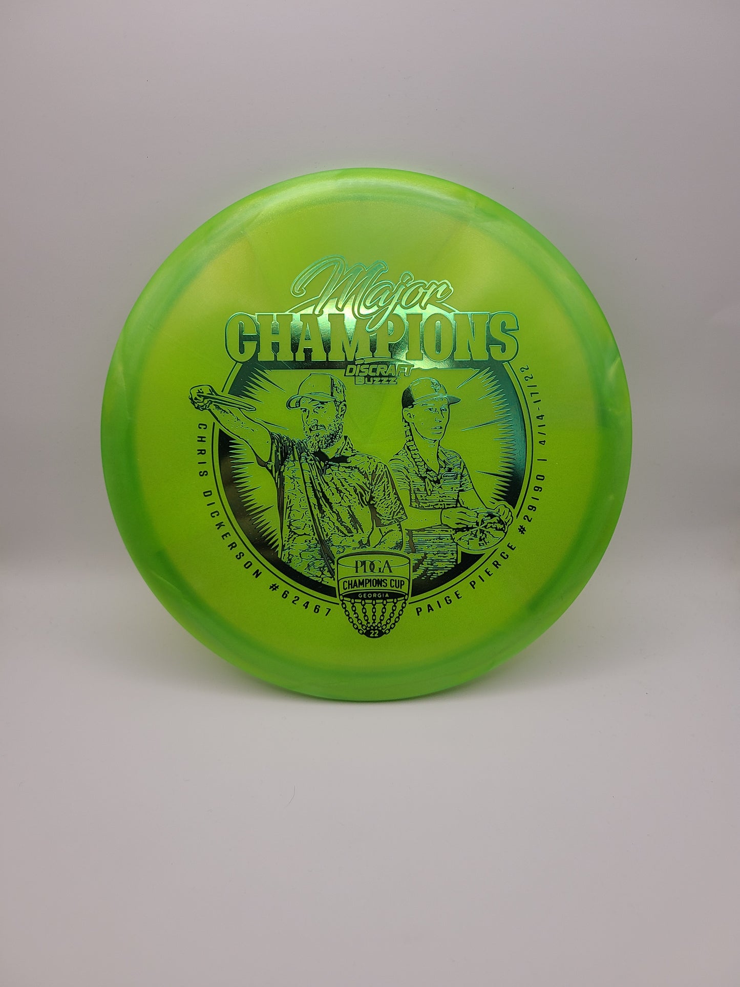 Discraft Swirly Z Buzzz Dickerson / Pierce 2022 Major Champions