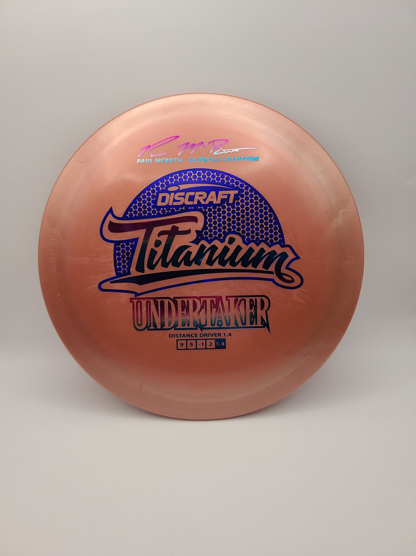 Discraft Titanium Undertaker 5x Paul McBeth Stock Stamp