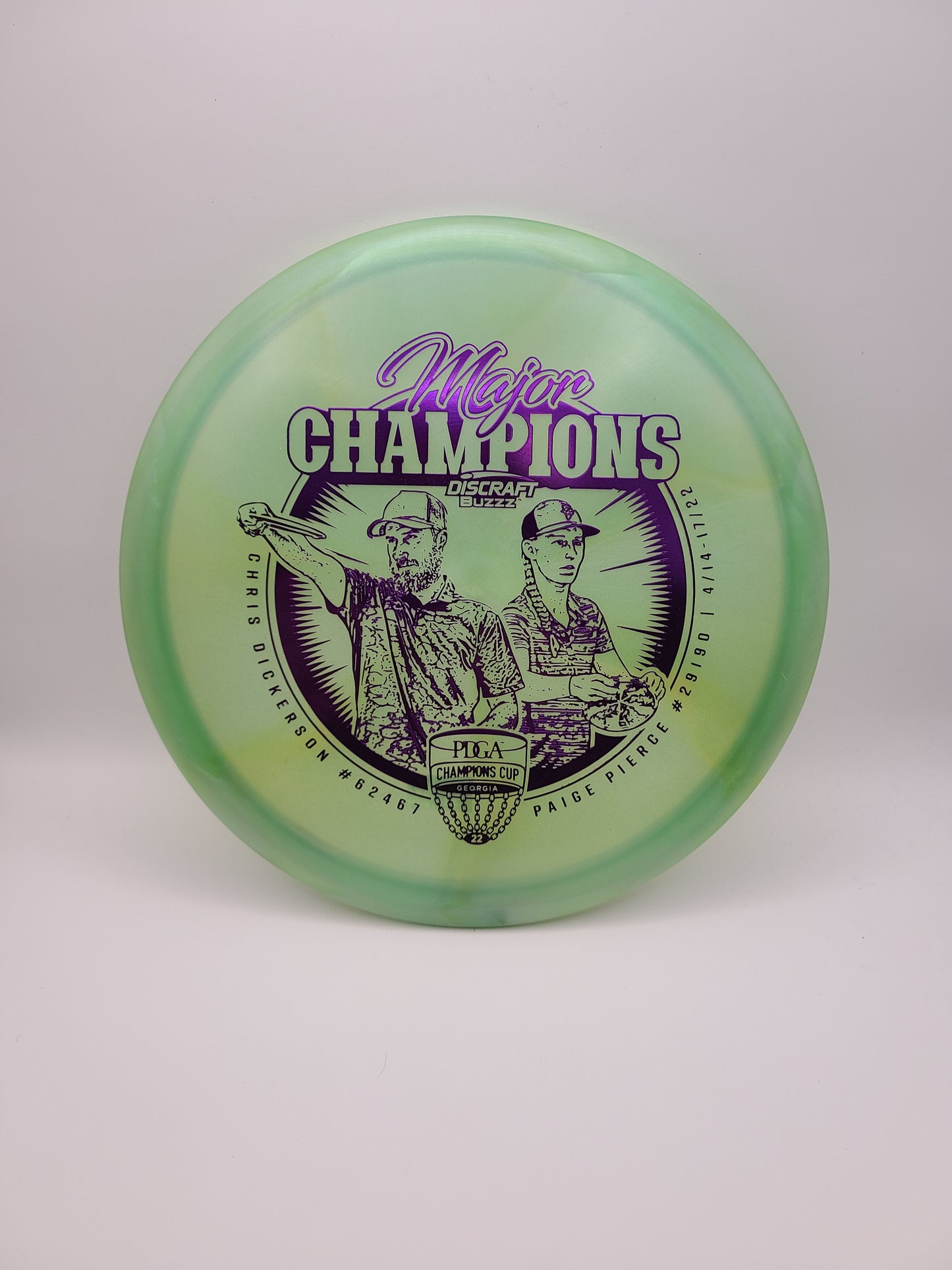 Discraft Swirly Z Buzzz Dickerson / Pierce 2022 Major Champions
