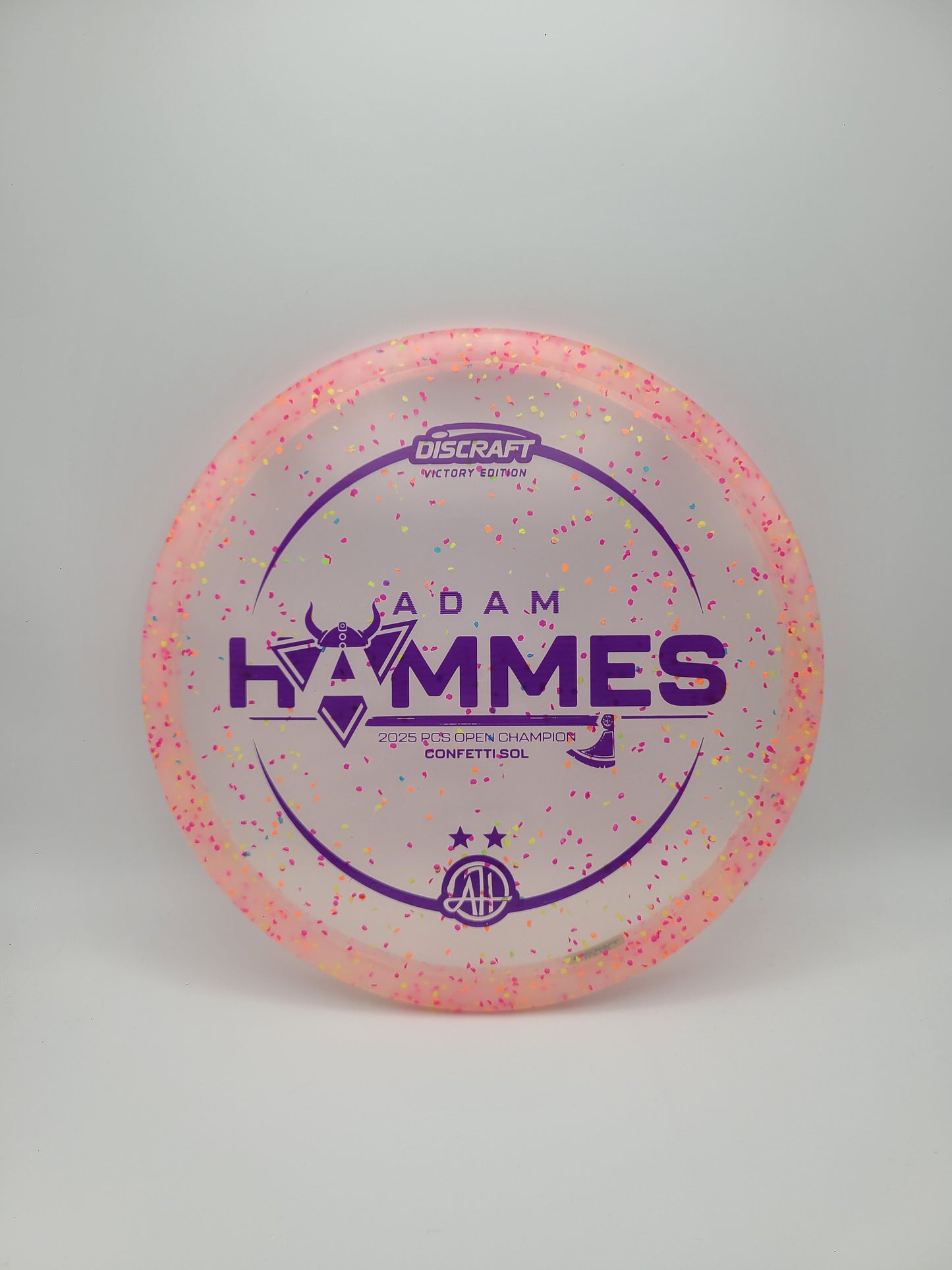 Discraft Victory Edition Confetti Sol - Adam Hammes 2025 PCS Open Champion 4/5/-3/0