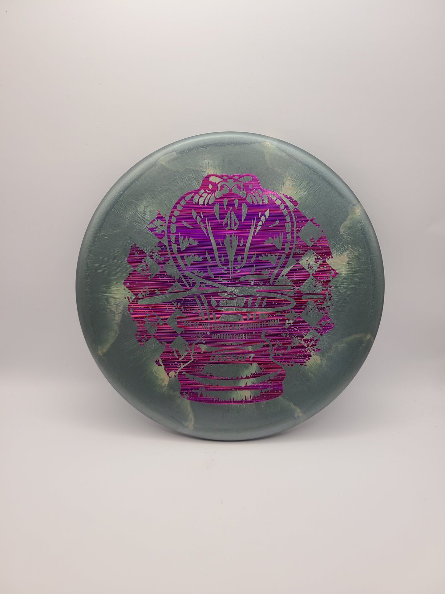 Discraft Titanium Swirl Zone Anthony Barela Checkmate Stamp