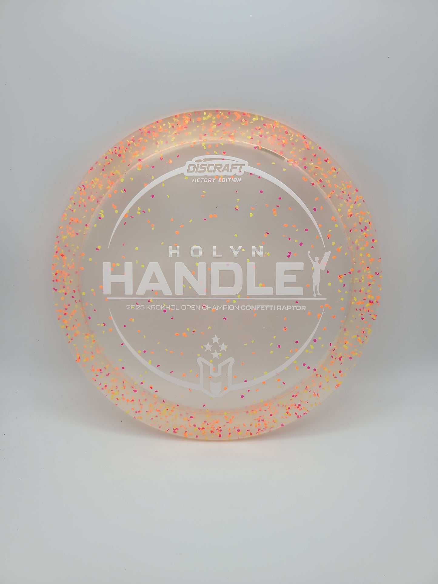 Discraft Victory Edition Confetti Raptor Holyn Handley 2025 Krokhol Open Champion 9/4/0/3