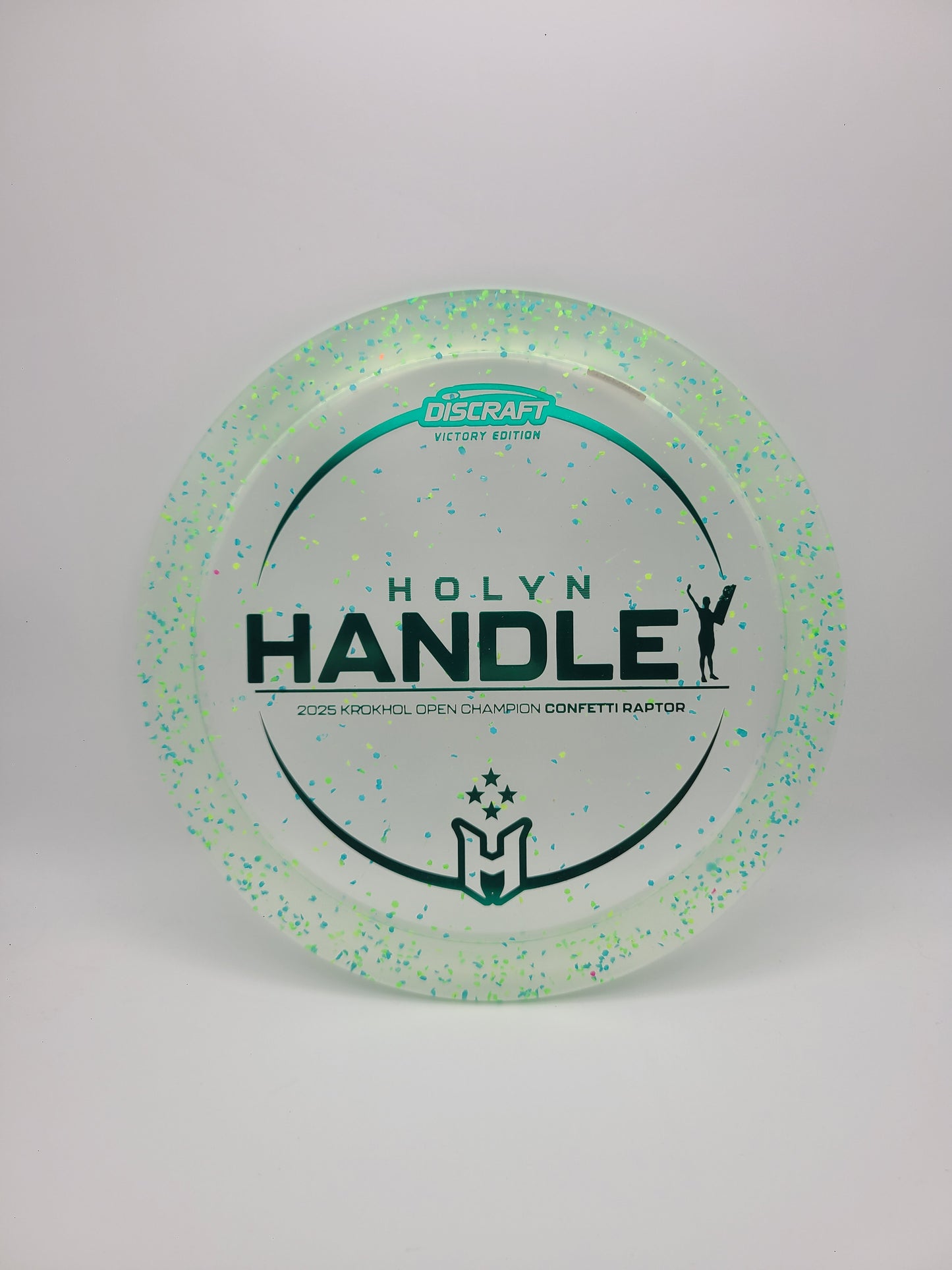 Discraft Victory Edition Confetti Raptor Holyn Handley 2025 Krokhol Open Champion 9/4/0/3