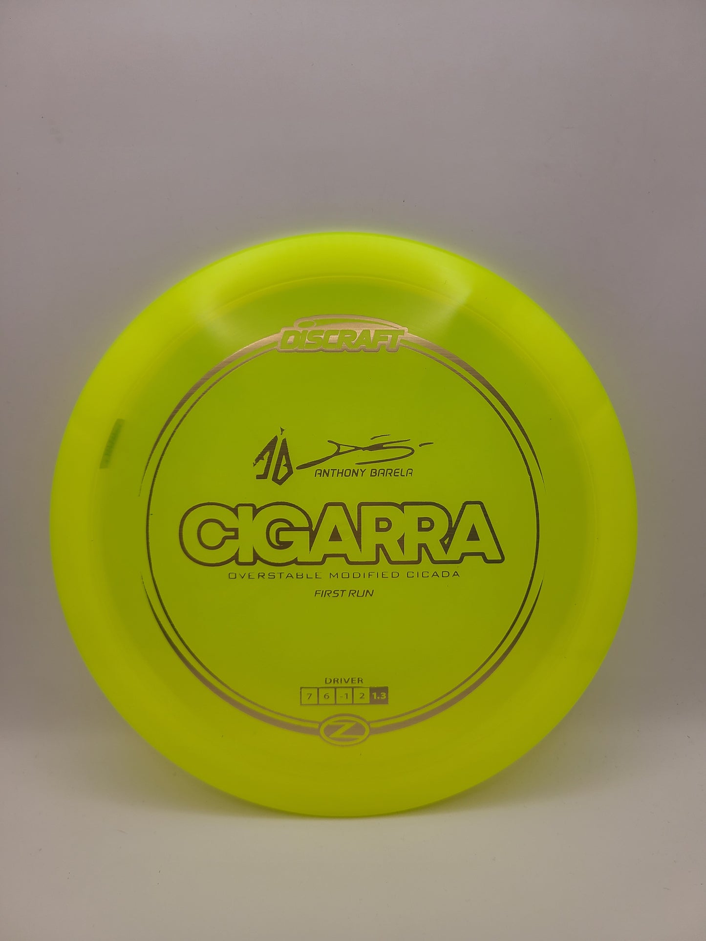 Discraft Z Cigarra First Run 7/6/-1/2 Anthony Barela collab