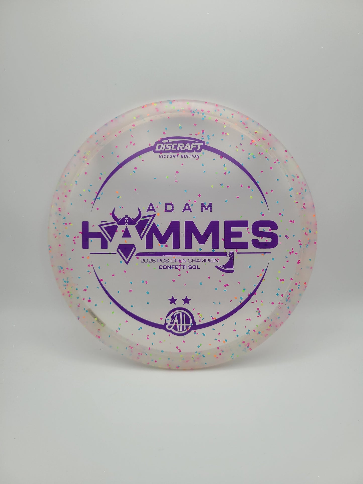 Discraft Victory Edition Confetti Sol - Adam Hammes 2025 PCS Open Champion 4/5/-3/0