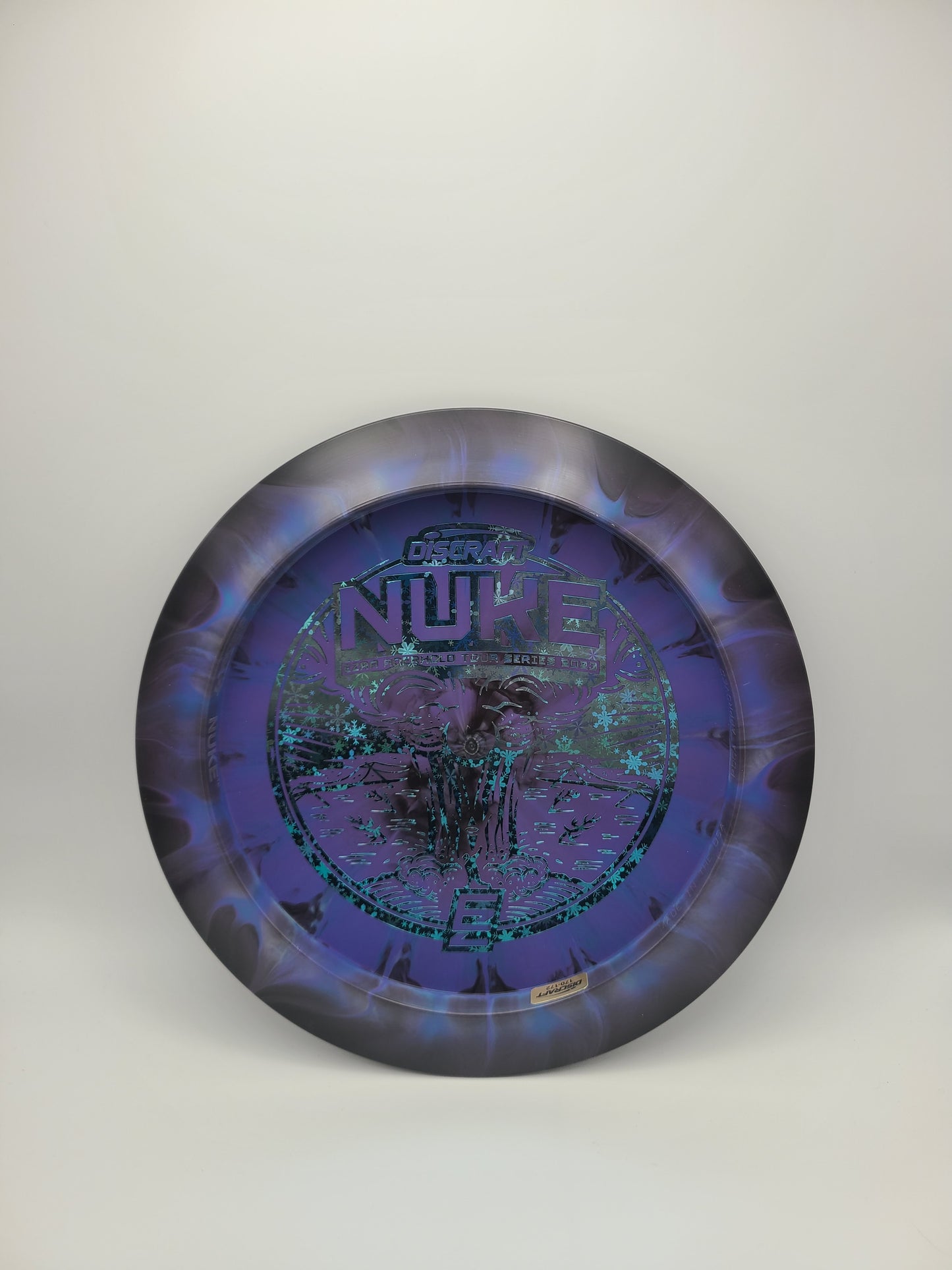 Discraft Swirly ESP Nuke 2023 Tour Series - Ezra Aderhold - Iron Lion Custom Stamp