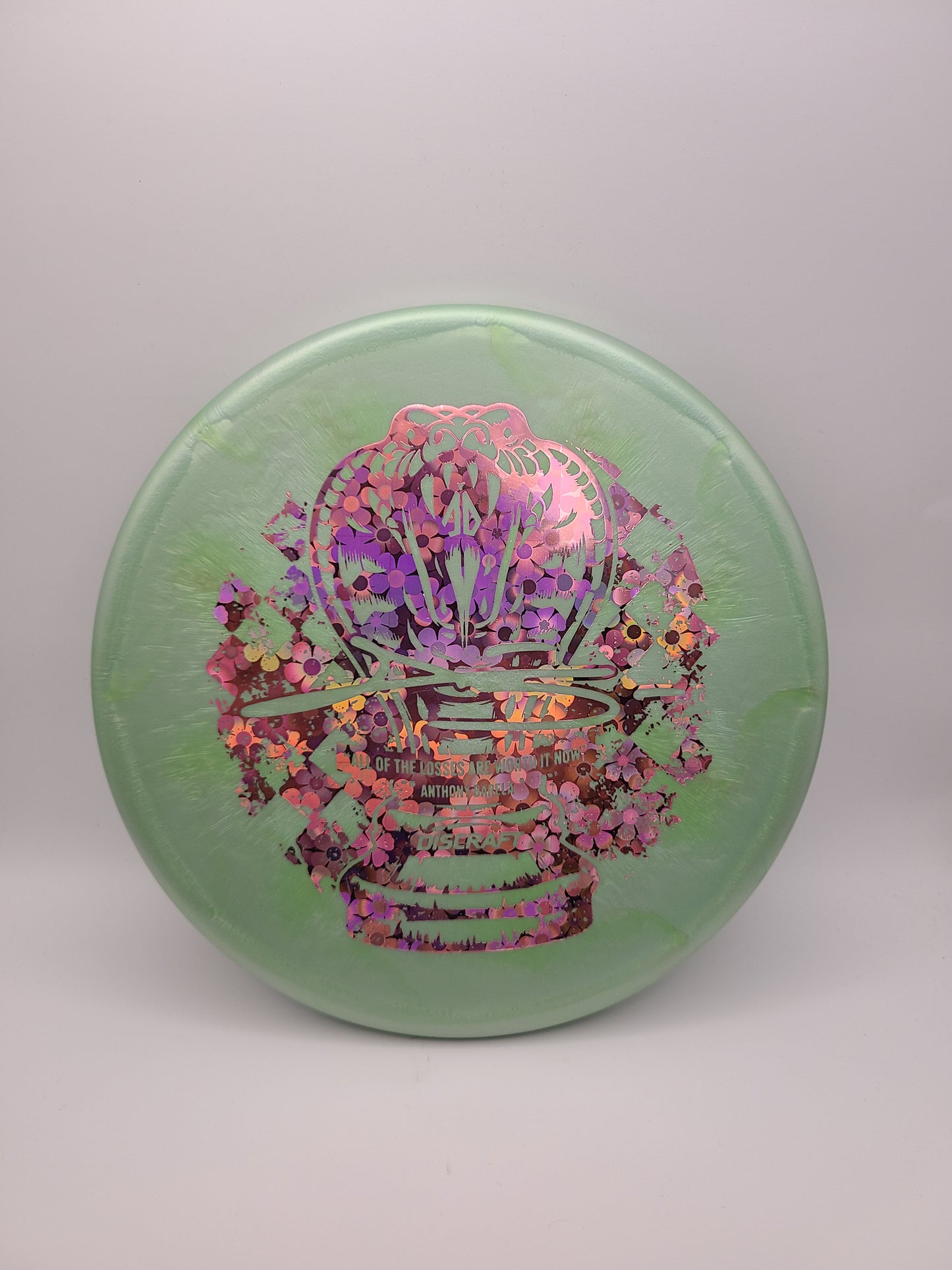 Discraft Titanium Swirl Zone Anthony Barela Checkmate Stamp
