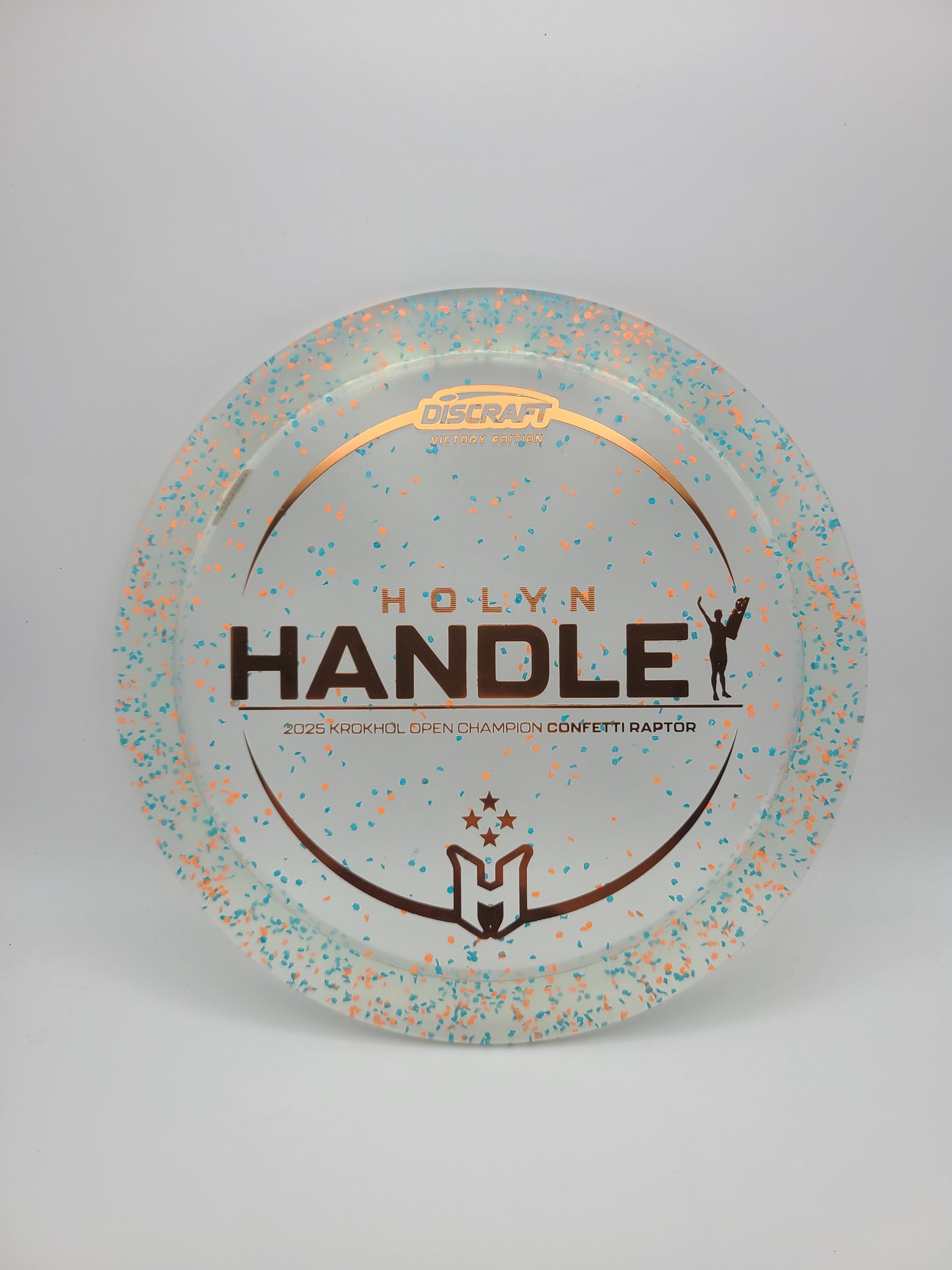 Discraft Victory Edition Confetti Raptor Holyn Handley 2025 Krokhol Open Champion 9/4/0/3