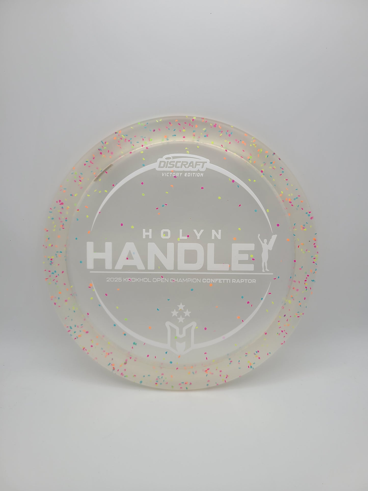 Discraft Victory Edition Confetti Raptor Holyn Handley 2025 Krokhol Open Champion 9/4/0/3
