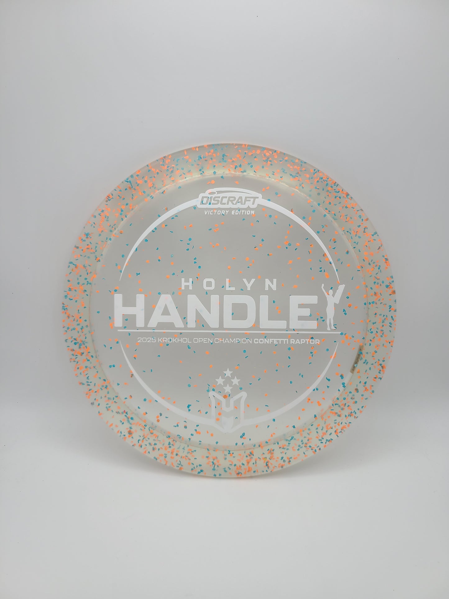 Discraft Victory Edition Confetti Raptor Holyn Handley 2025 Krokhol Open Champion 9/4/0/3