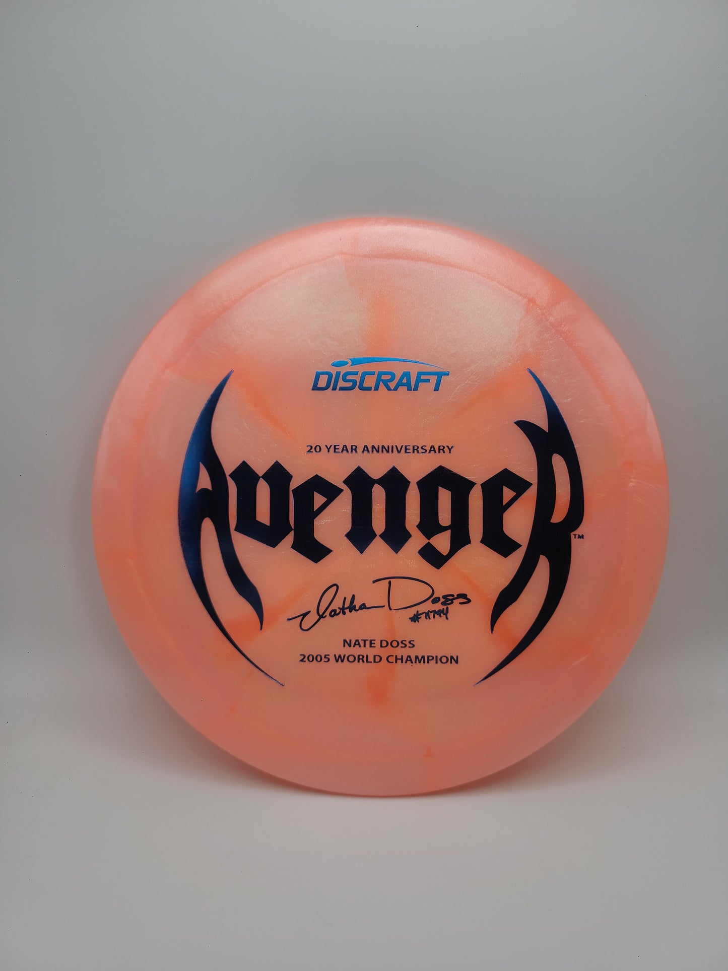 Discraft Z Swirl Avenger Nate Doss 20 yr Anniversary 10/5/0/3