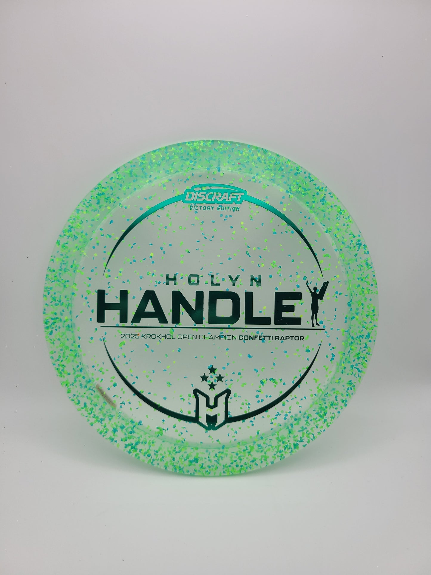 Discraft Victory Edition Confetti Raptor Holyn Handley 2025 Krokhol Open Champion 9/4/0/3