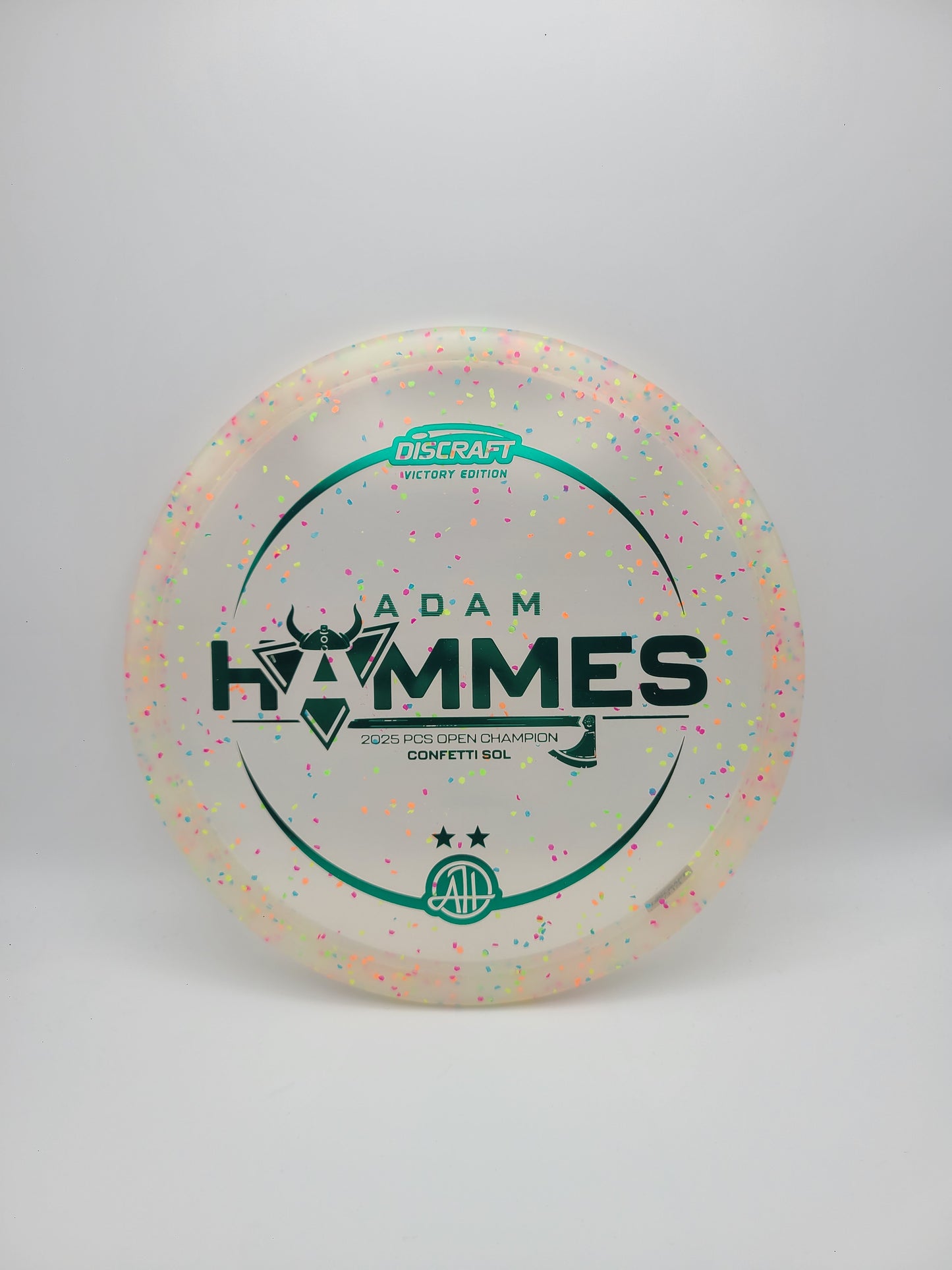 Discraft Victory Edition Confetti Sol - Adam Hammes 2025 PCS Open Champion 4/5/-3/0