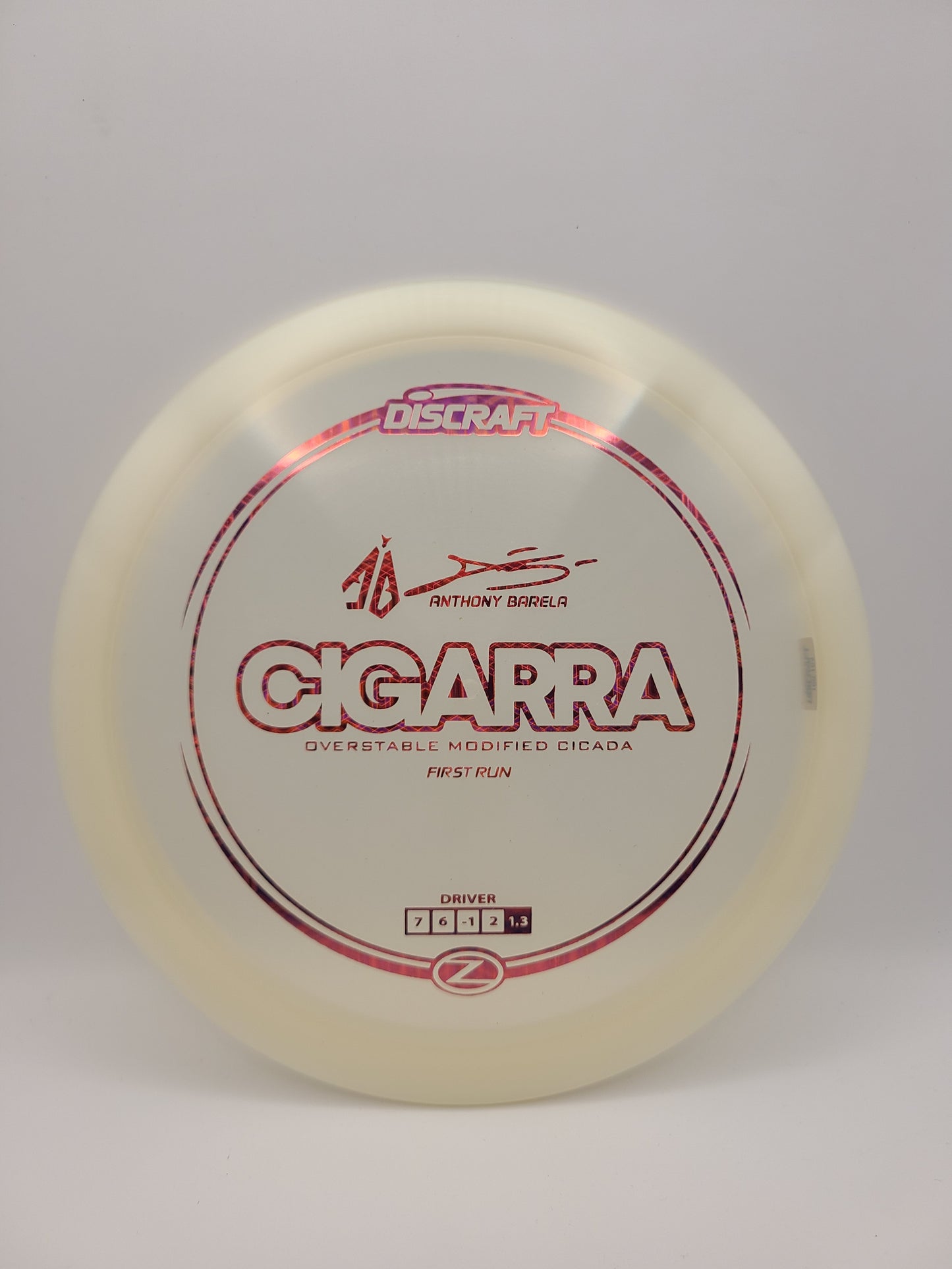 Discraft Z Cigarra First Run 7/6/-1/2 Anthony Barela collab