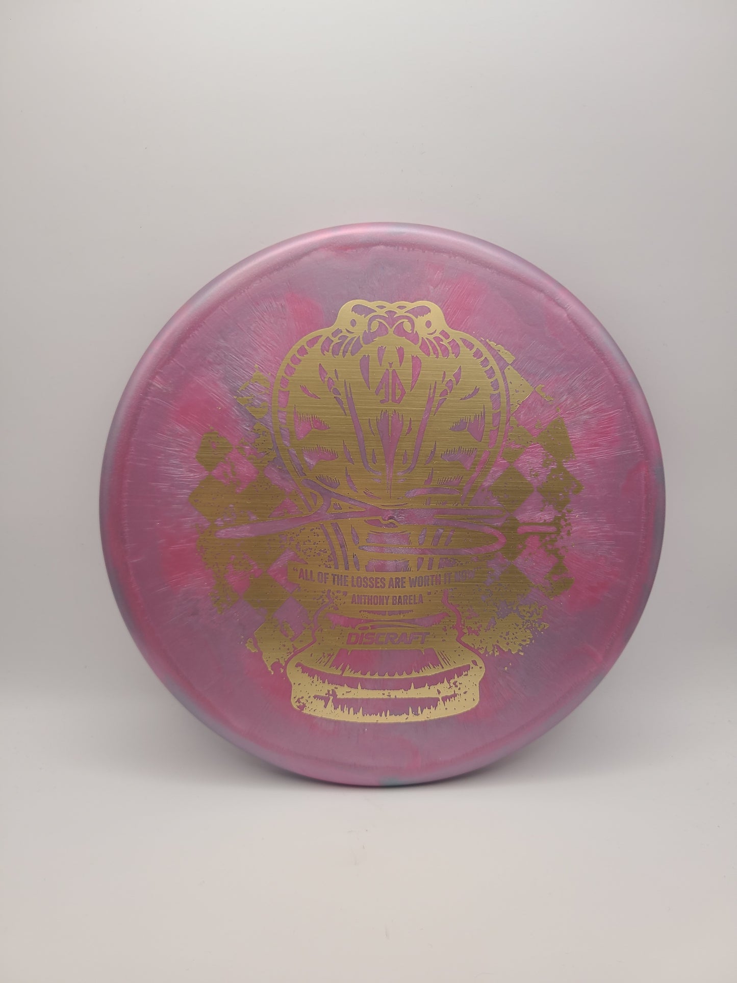 Discraft Titanium Swirl Zone Anthony Barela Checkmate Stamp