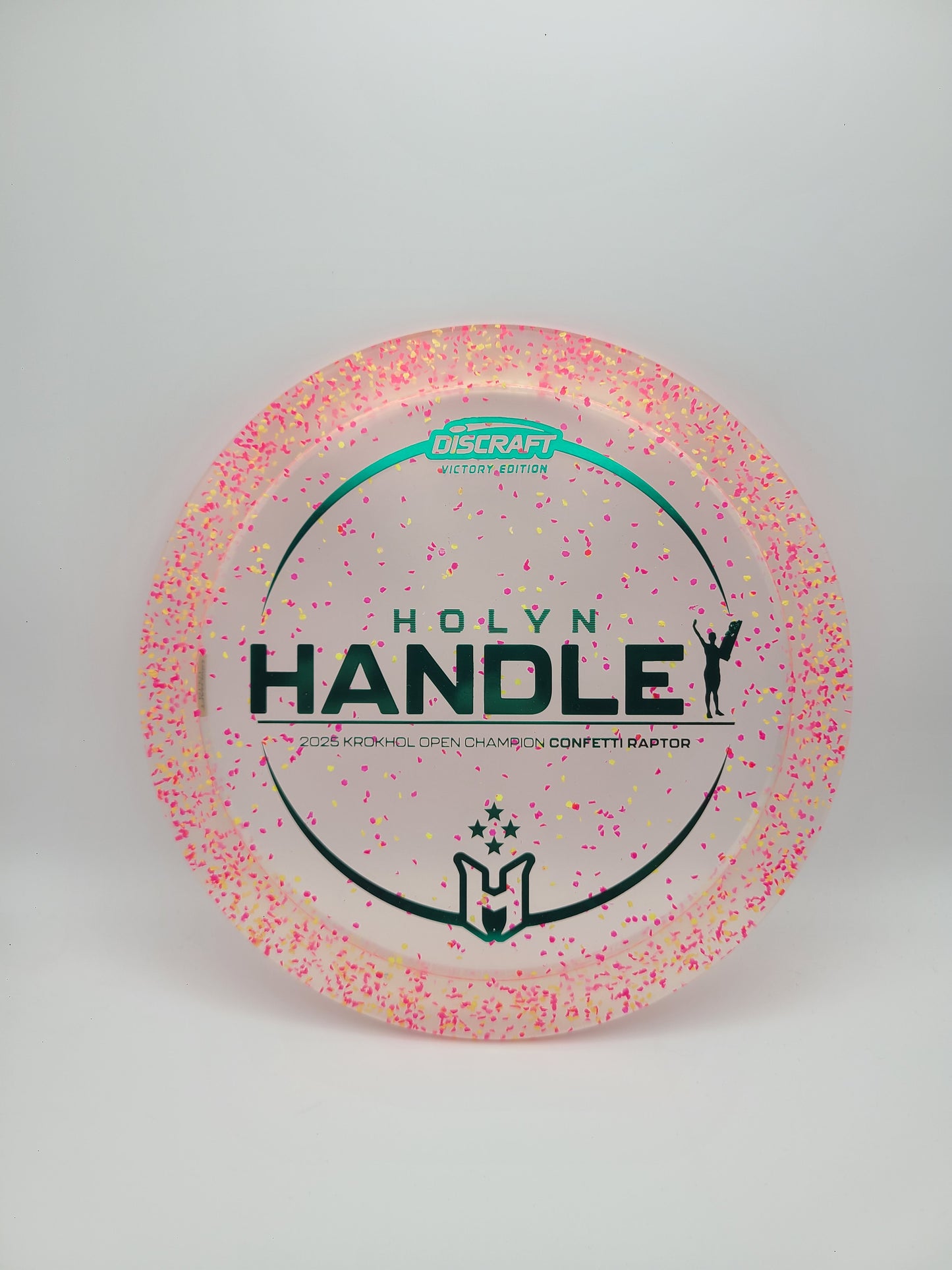 Discraft Victory Edition Confetti Raptor Holyn Handley 2025 Krokhol Open Champion 9/4/0/3