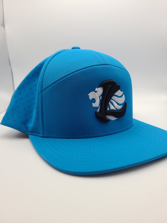 Richardson Adjustable Cannon Cap  - Blue with White Lionhead / Black IL