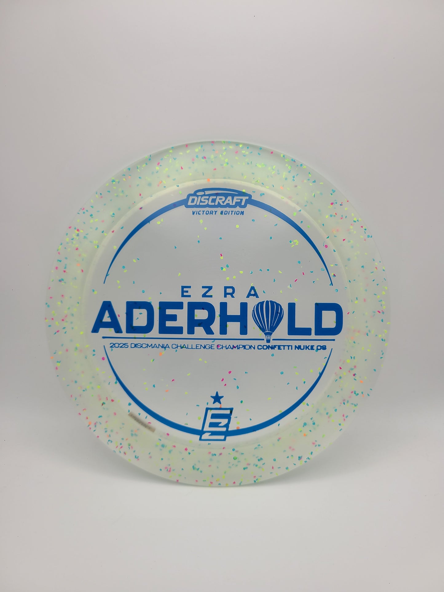 Discraft Victory Edition Confetti Nuke OS  Ezra Aderhold 2025 Discmania Challenge 13/4/0/4