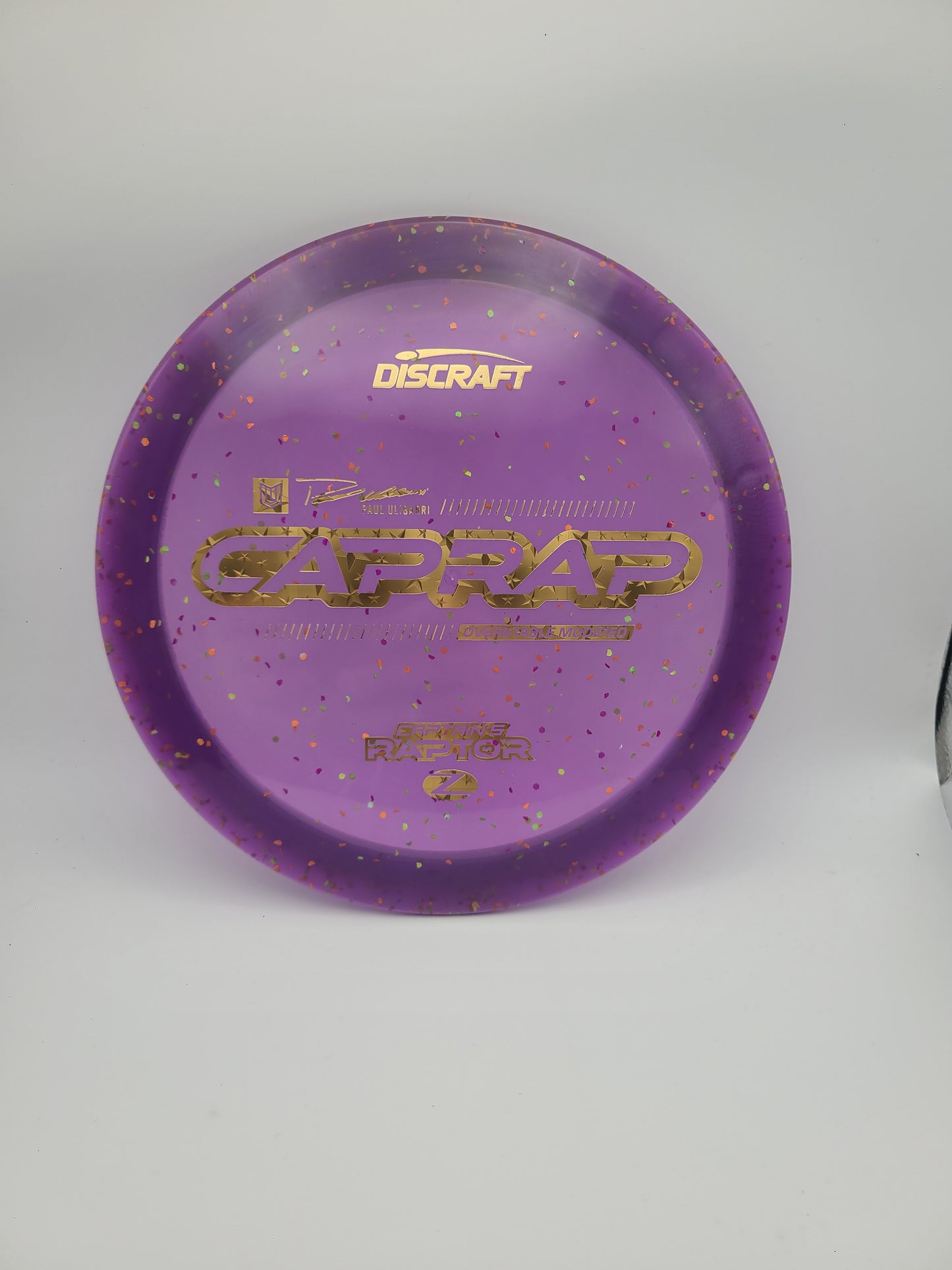 Discraft Z Confetti Captains Raptor 2026 - Paul Ulibarri modified Raptor