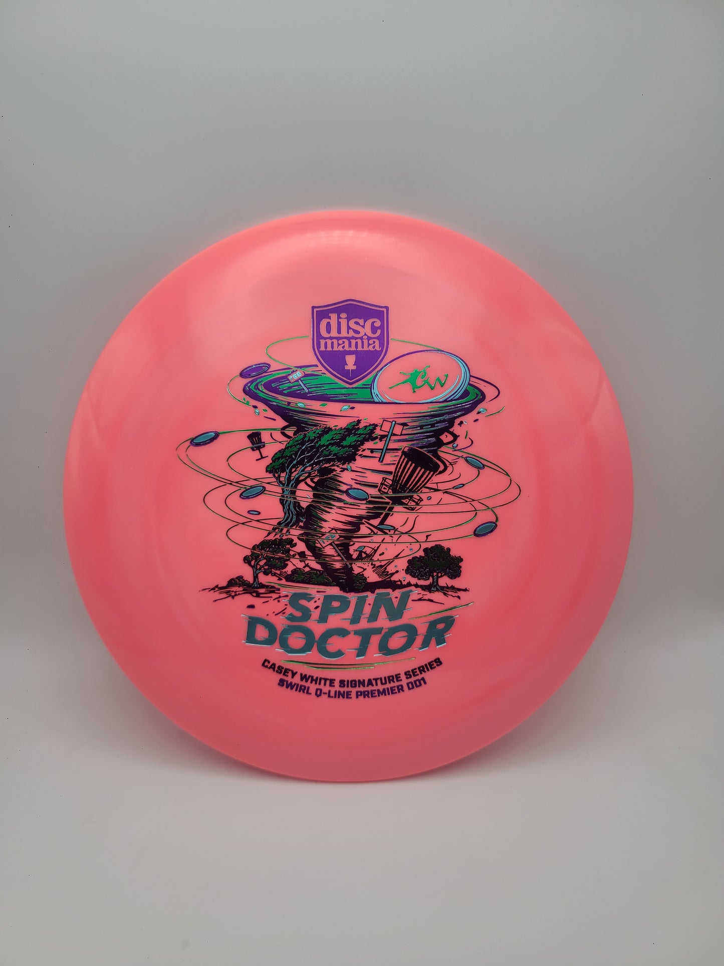Discmania Swirly Q-Line Premier DD1 - Spin Doctor Casey White Signature Series