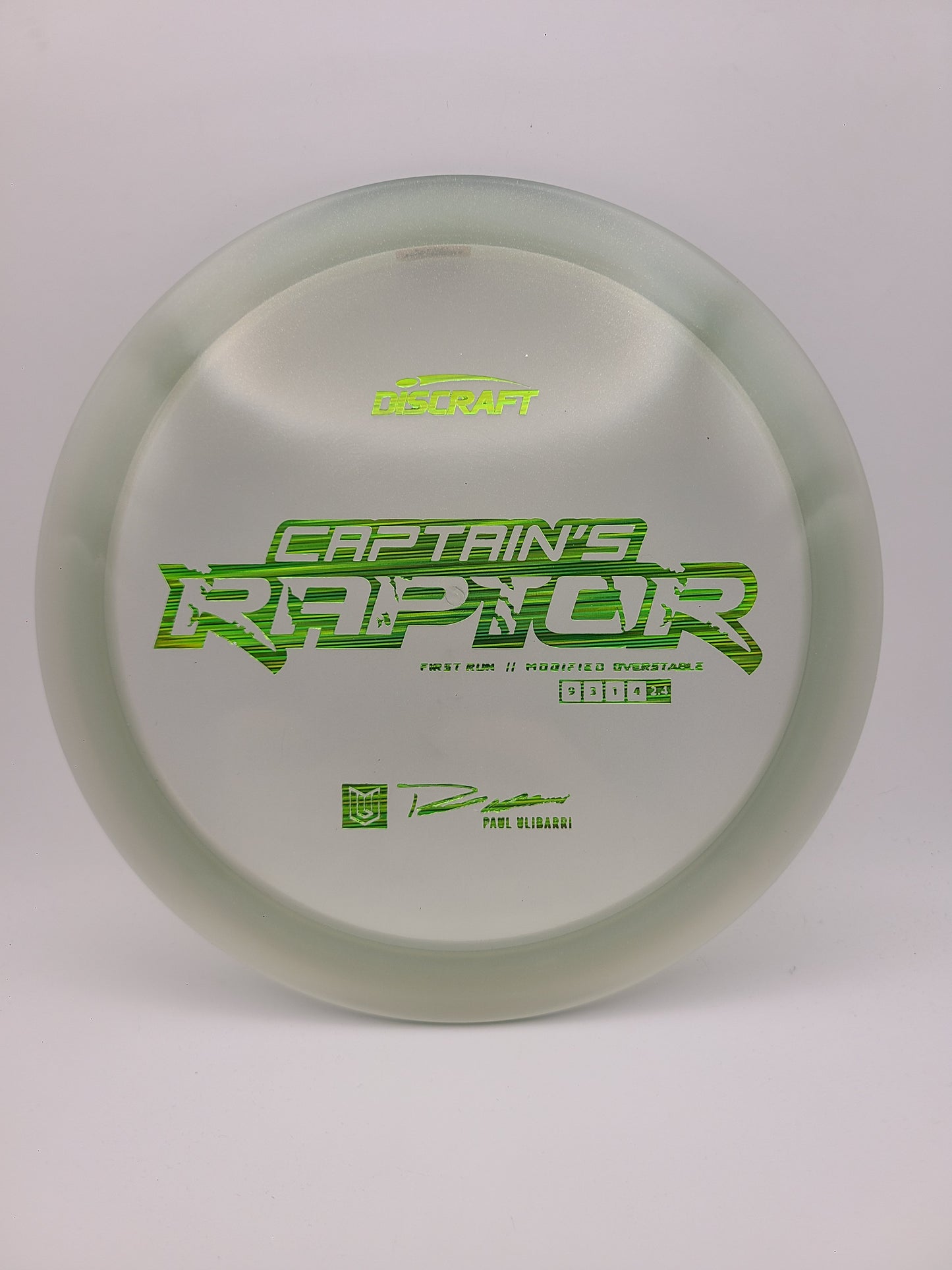 Discraft Captains Raptor 1st Run Paul Ulibarri
