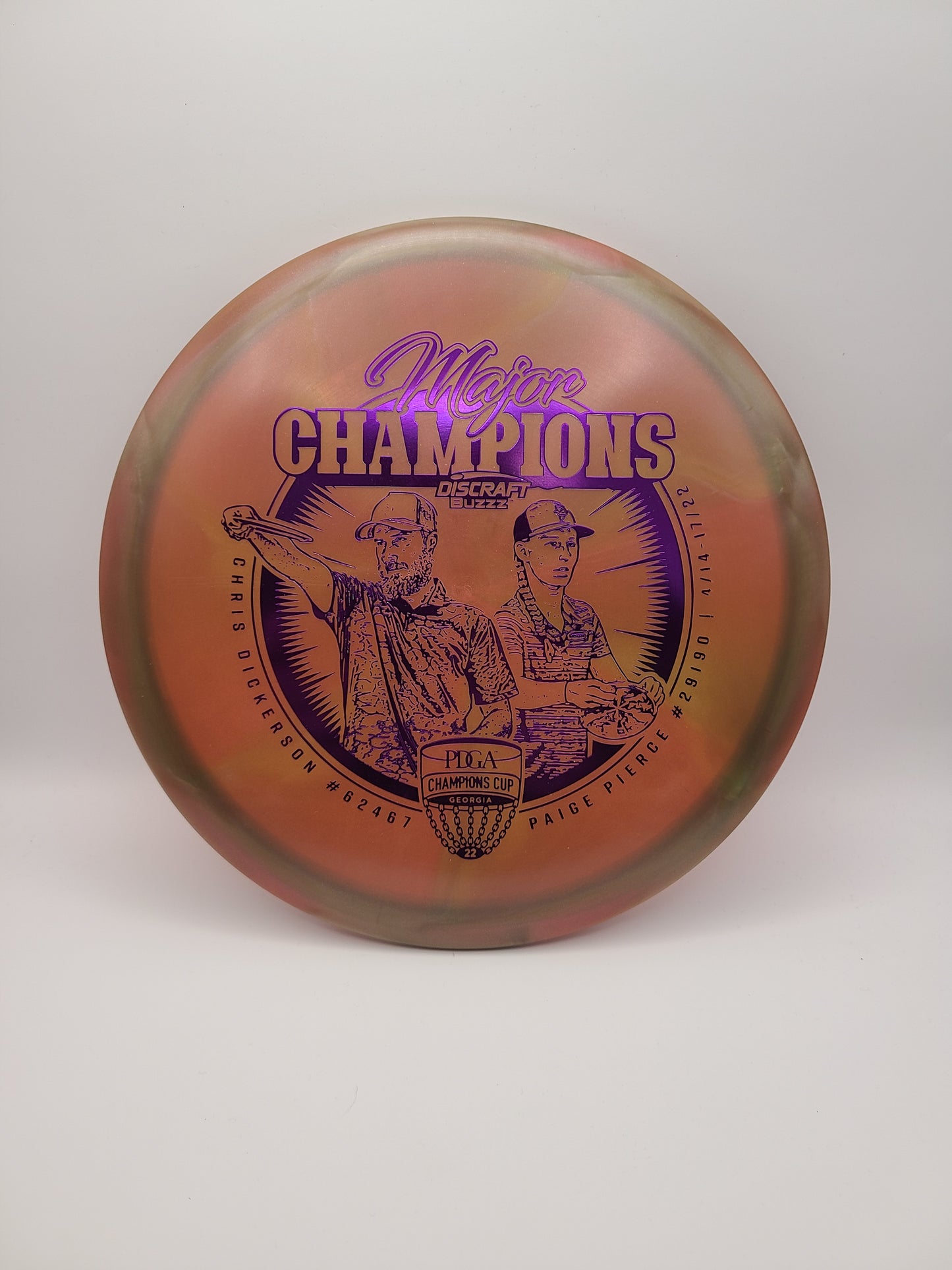 Discraft Swirly Z Buzzz Dickerson / Pierce 2022 Major Champions