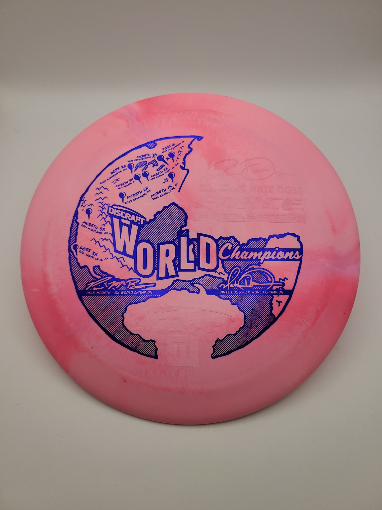 Discraft Titanium Force Nate Doss Paul McBeth Collab