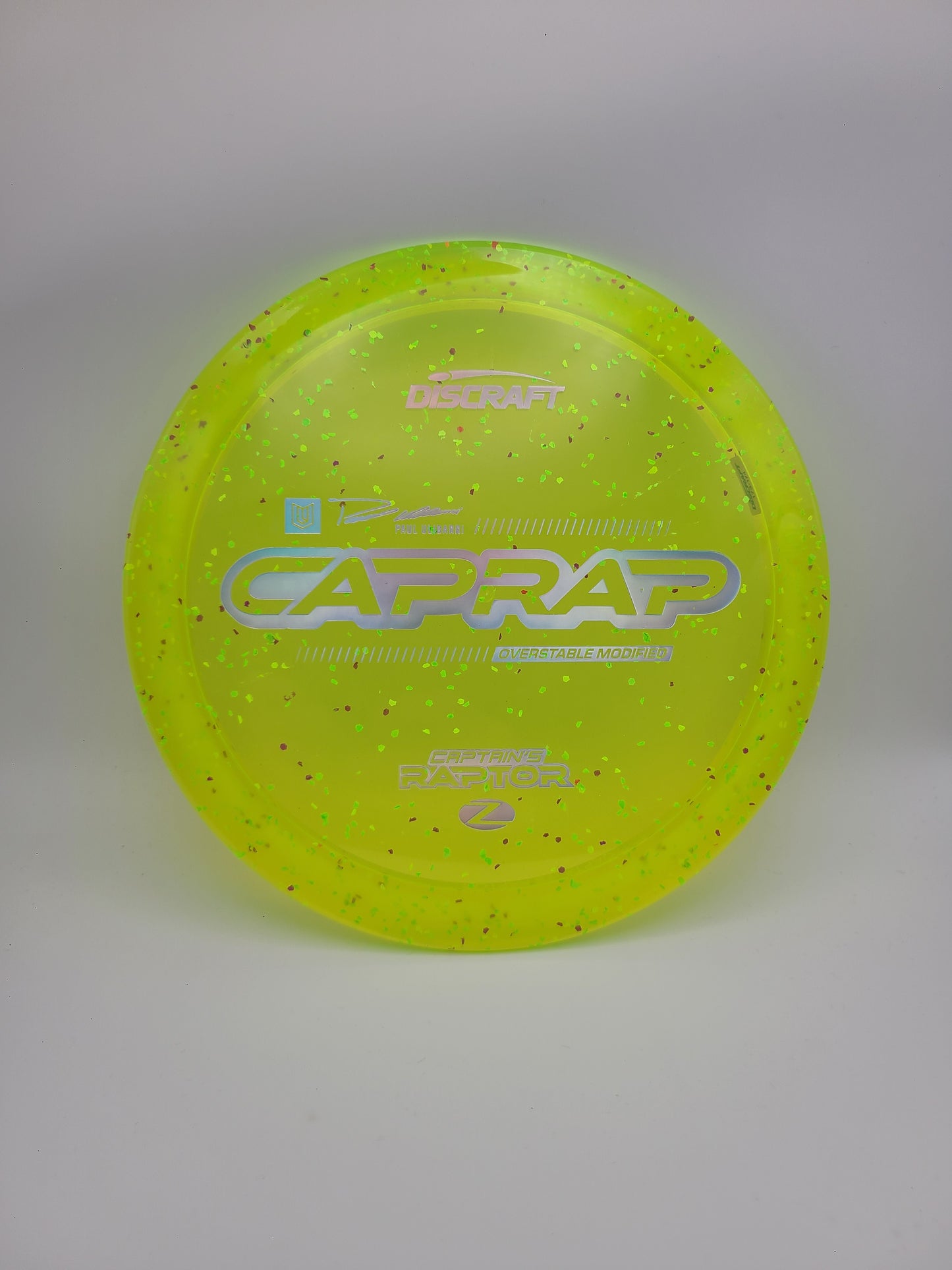 Discraft Z Confetti Captains Raptor 2026 - Paul Ulibarri modified Raptor